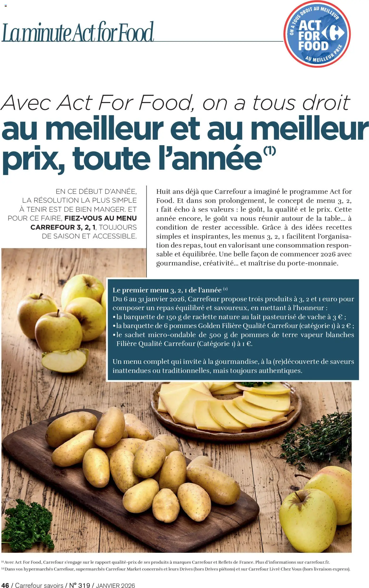 {H1} | Page: 46 | Produits: Mais, Raclette, Livre, Pommes de terre