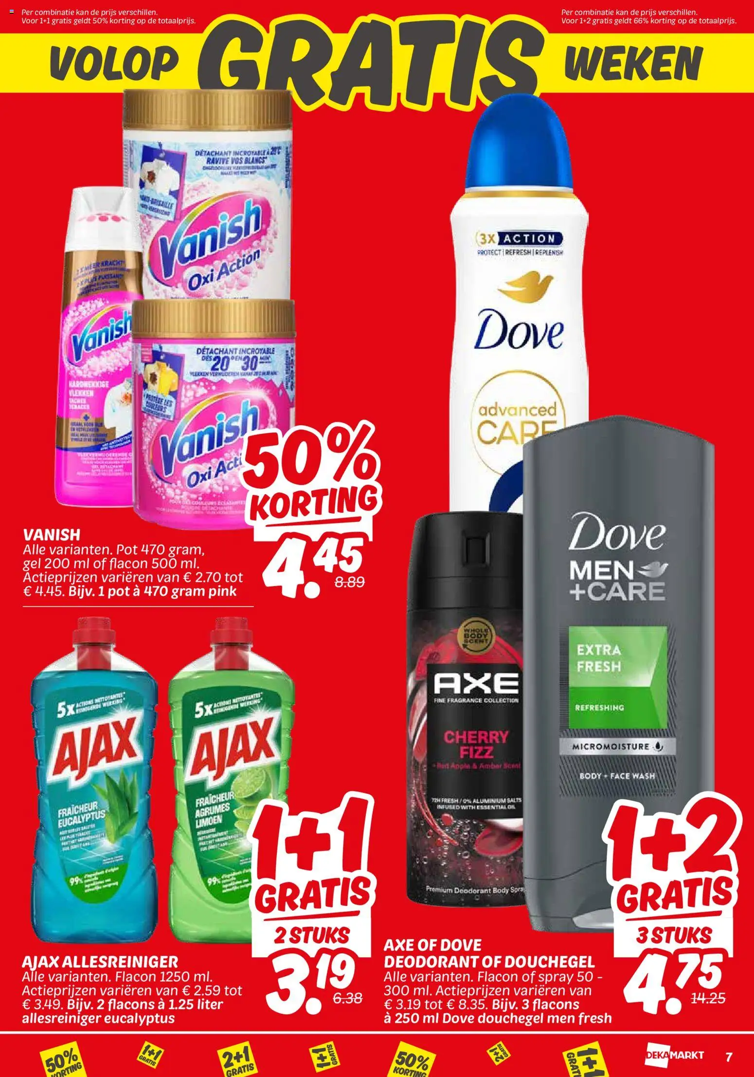 {H1} | Pagina: 7 | Producten: Kan, Allesreiniger, Gel, Douchegel