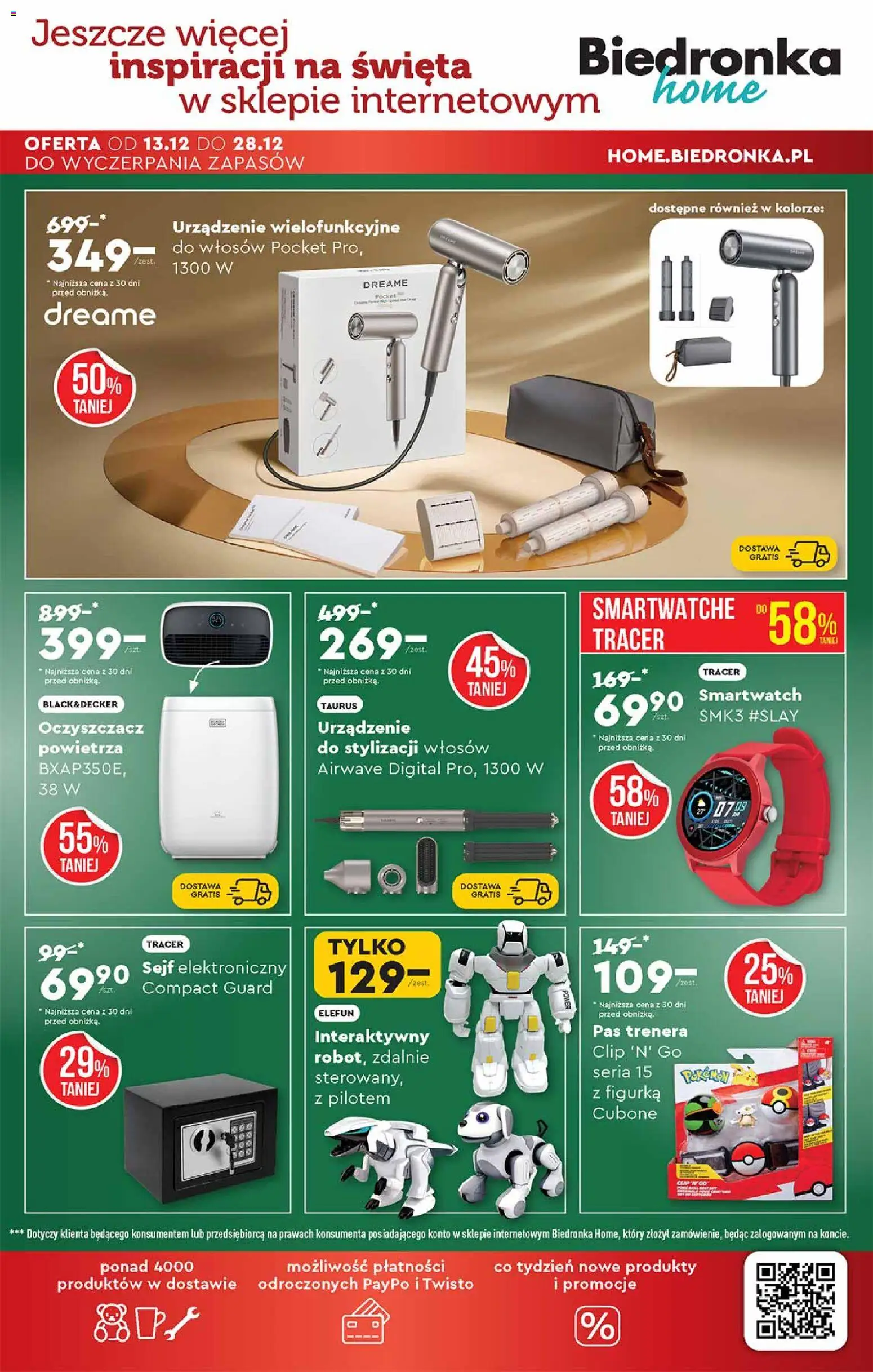 Biedronka gazetka - Hity i inspiracje od 13.12.2025 | Strona: 53 | Produkty: Robot, Smartwatch, Oczyszczacz powietrza