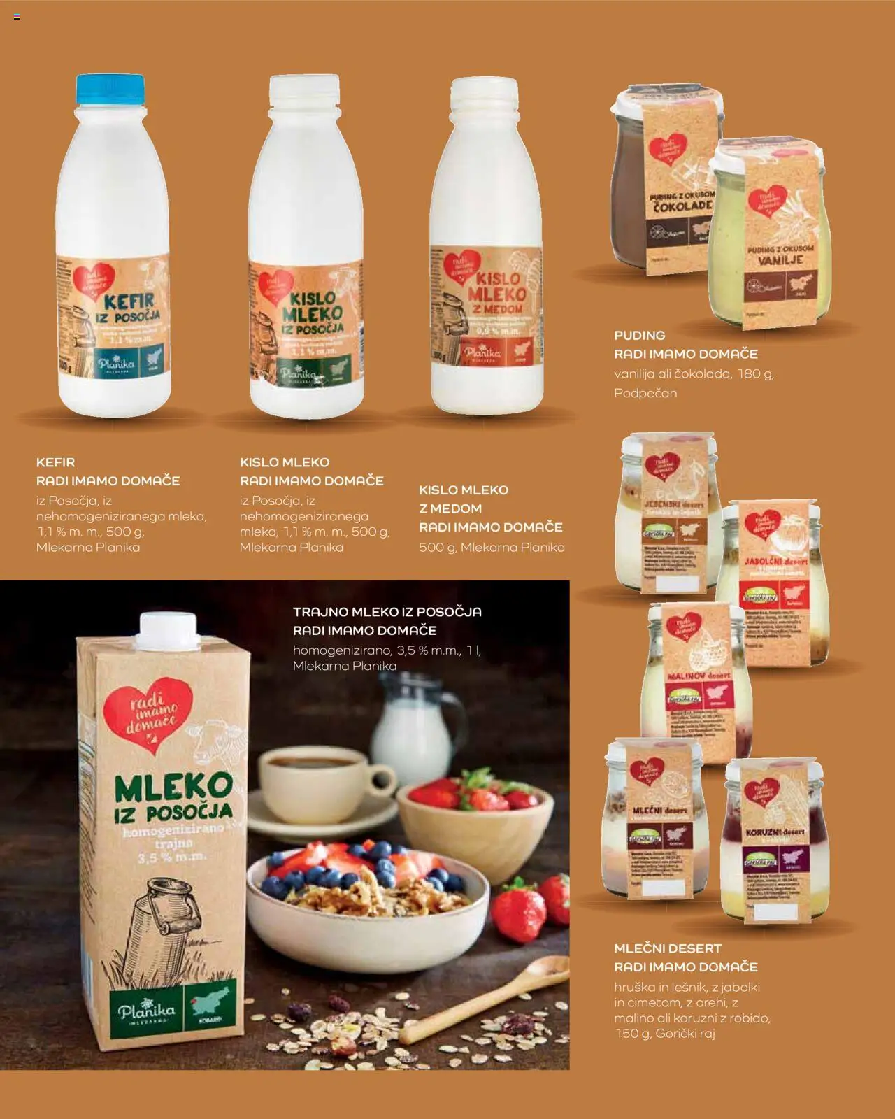 Mercator katalog radi imamo domače domače je preprosto dobro │ velja od 07.03.2024 | Stran: 10 | Izdelki: Hruska, Puding, Kefir, Mleko