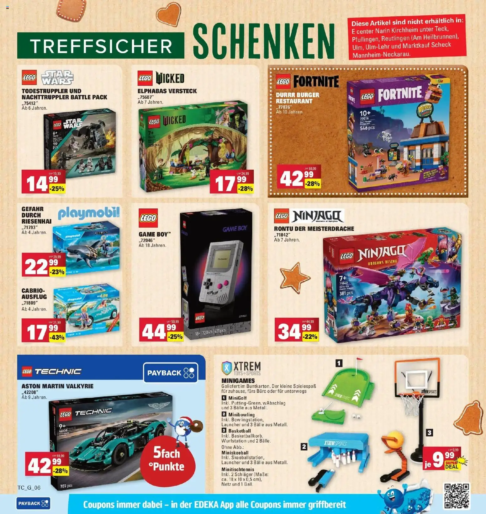 Edeka prospekt Wörth Am Rhein	 – gültig ab 14.12.2025 | Seite: 58 | Produkte: Burger, Basketball