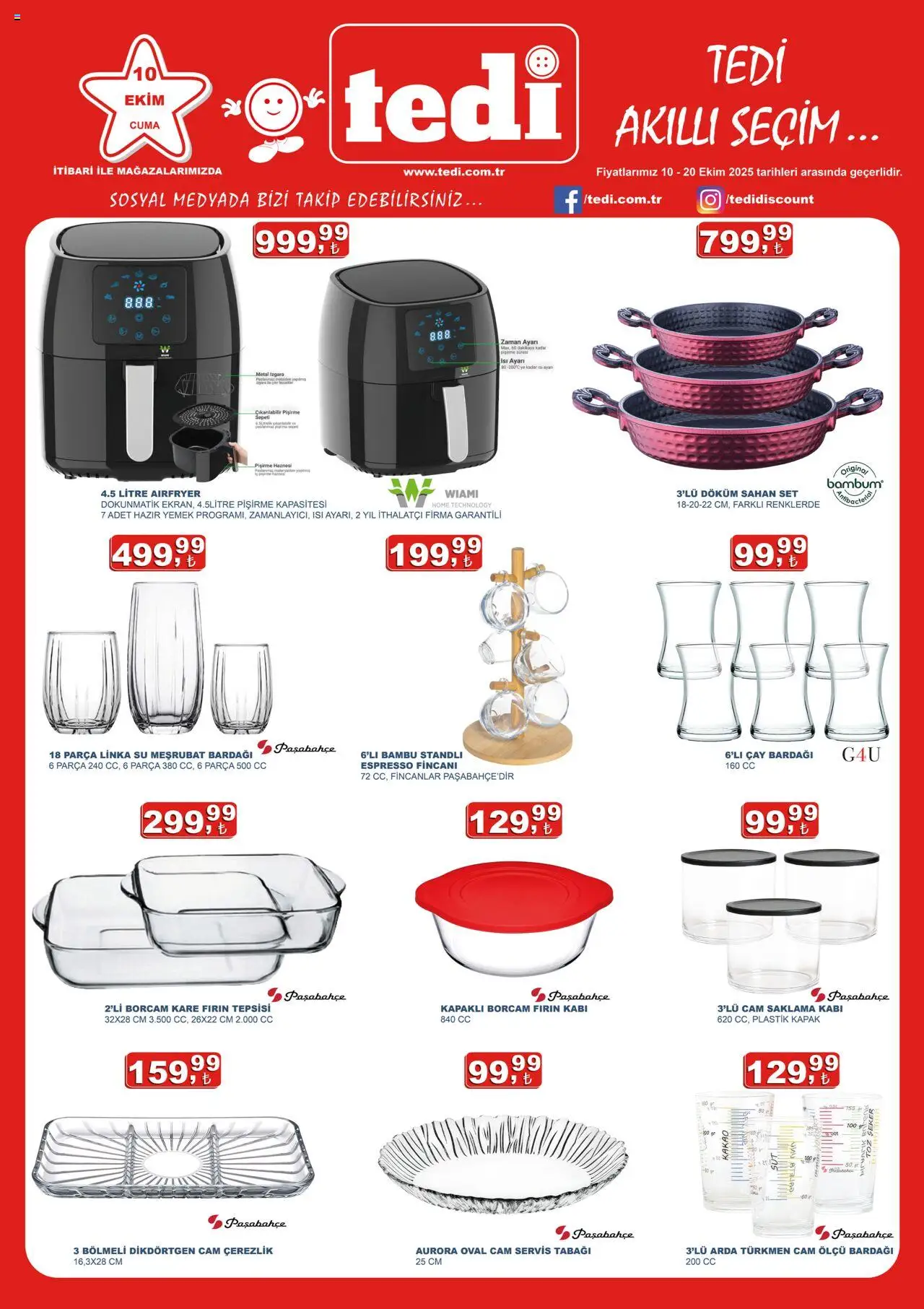 Tedi  Katalog - 10.10.2025 tarihinden itibaren geçerlidir | Sayfa: 1 | Ürünler: Çay, Şeker, Hazır yemek, Izgara
