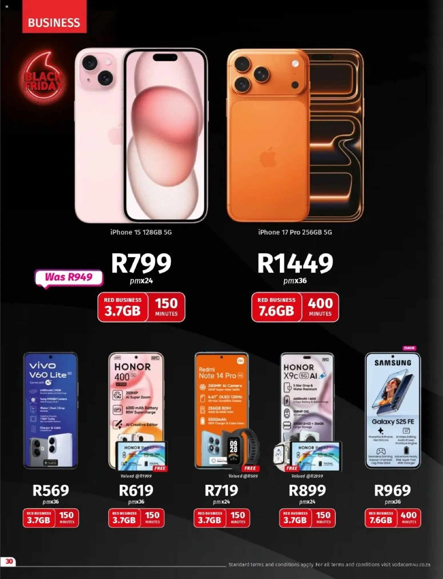 New Vodacom catalogue – valid from 07.11.2025 | Page: 30 | Products: Camera, Audio, Cable, Water