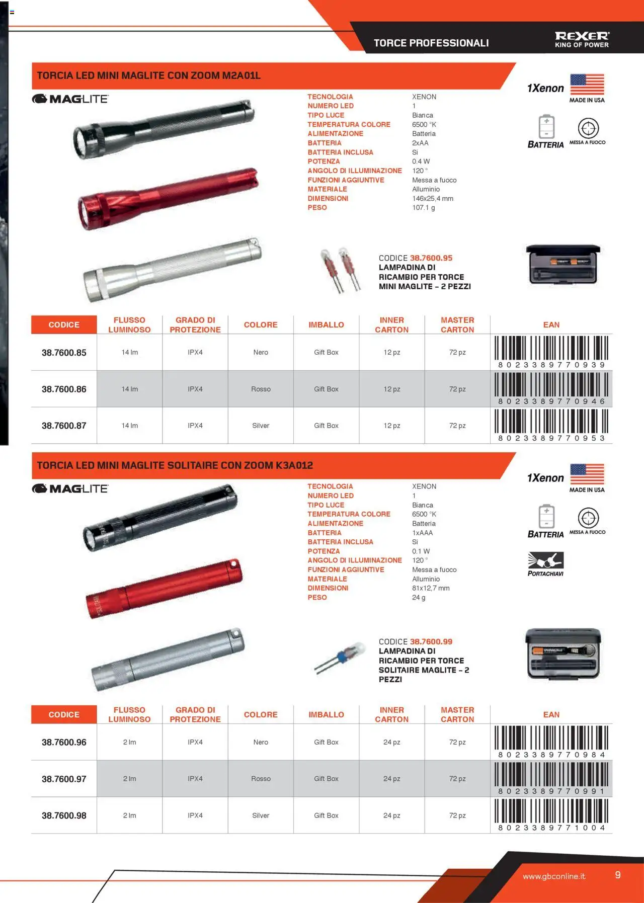 Volantino GBC del 31.05.2025 | Pagina: 9 | Prodotti: Torcia, Alluminio, Batteria