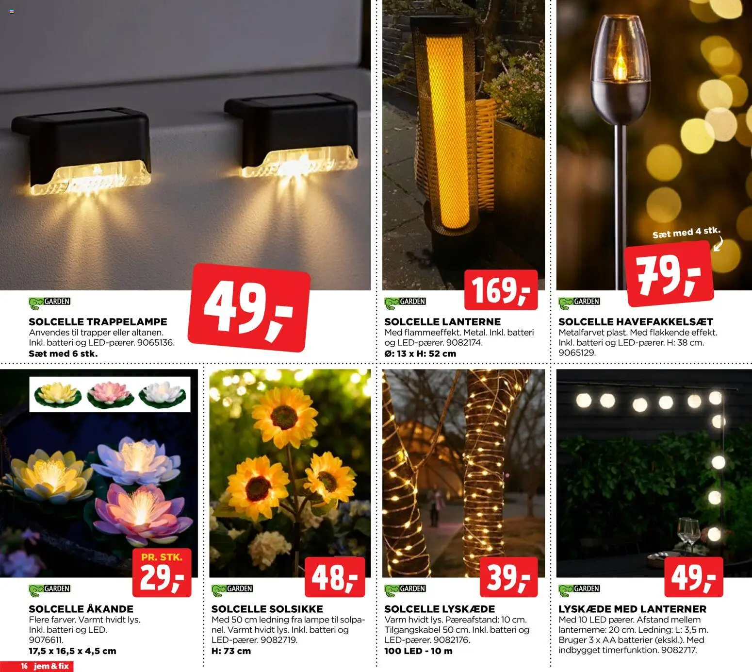 Jem & fix tilbudsavis – gyldig fra 26.04.2026 | Side: 16 | Produkter: Batterier, Lampe, Batteri