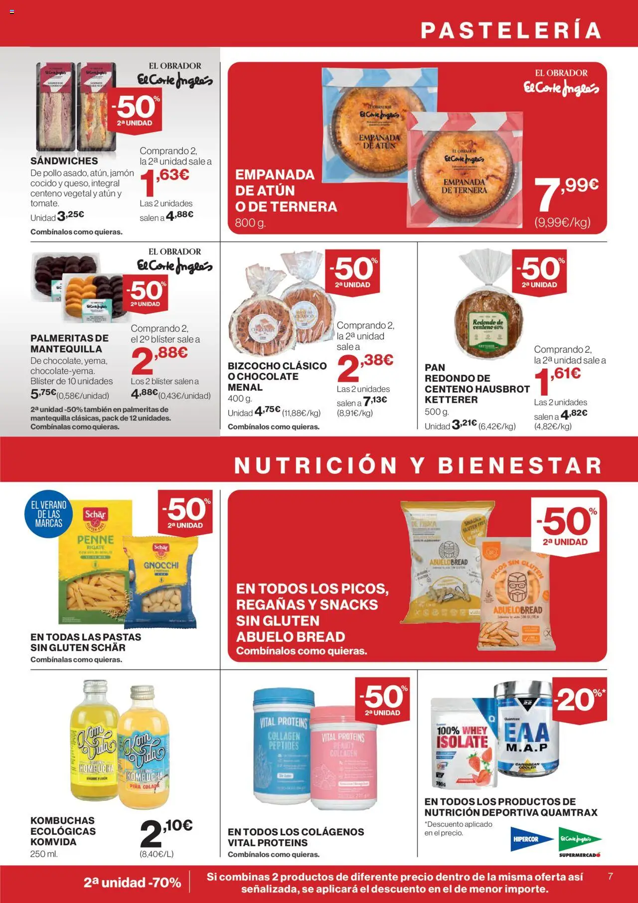 Hipercor catálogo │ válido desde el 14.08.2025 | Página: 7 | Productos: Chocolate, Jamón, Piña, Συσκευή ροής