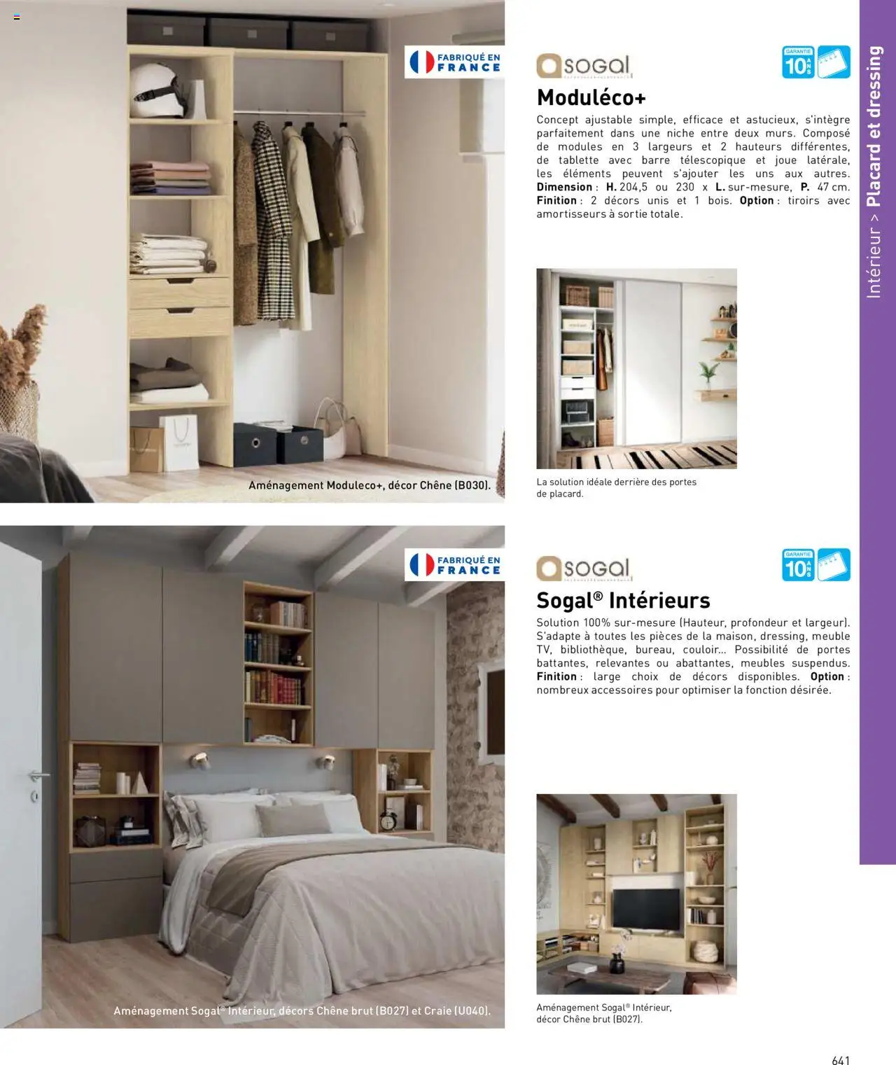  | Page: 641 | Produits: Meuble, Tablette, Portes, Dressing