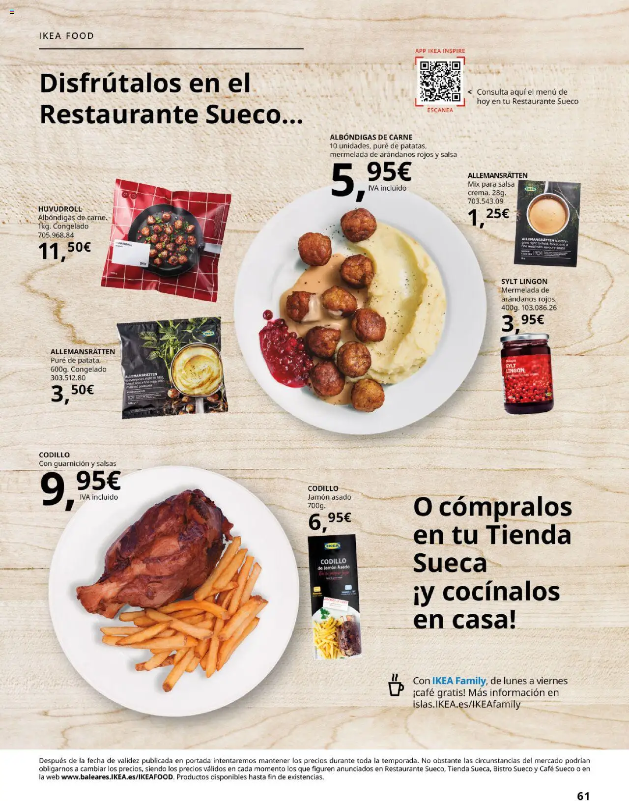 Catálogo IKEA Cocinas │ válido desde el 01.09.2025 | Página: 61 | Productos: Café, Jamón, Μερέντα