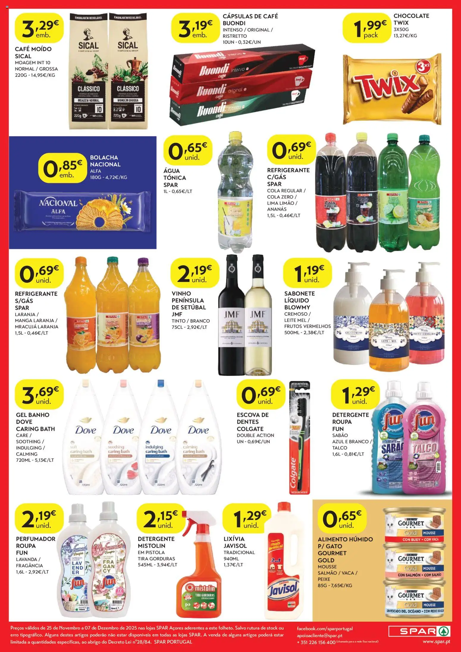 Spar - folheto │ válido de 25.11.2025 | Página: 2 | Produtos: Detergente, Leite, Café, Mel