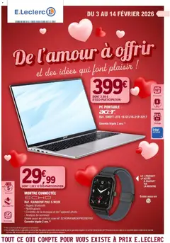 E.Leclerc - Prévisualisation de E.Leclerc - Saint Valentin valide à partir de 03.02.2026