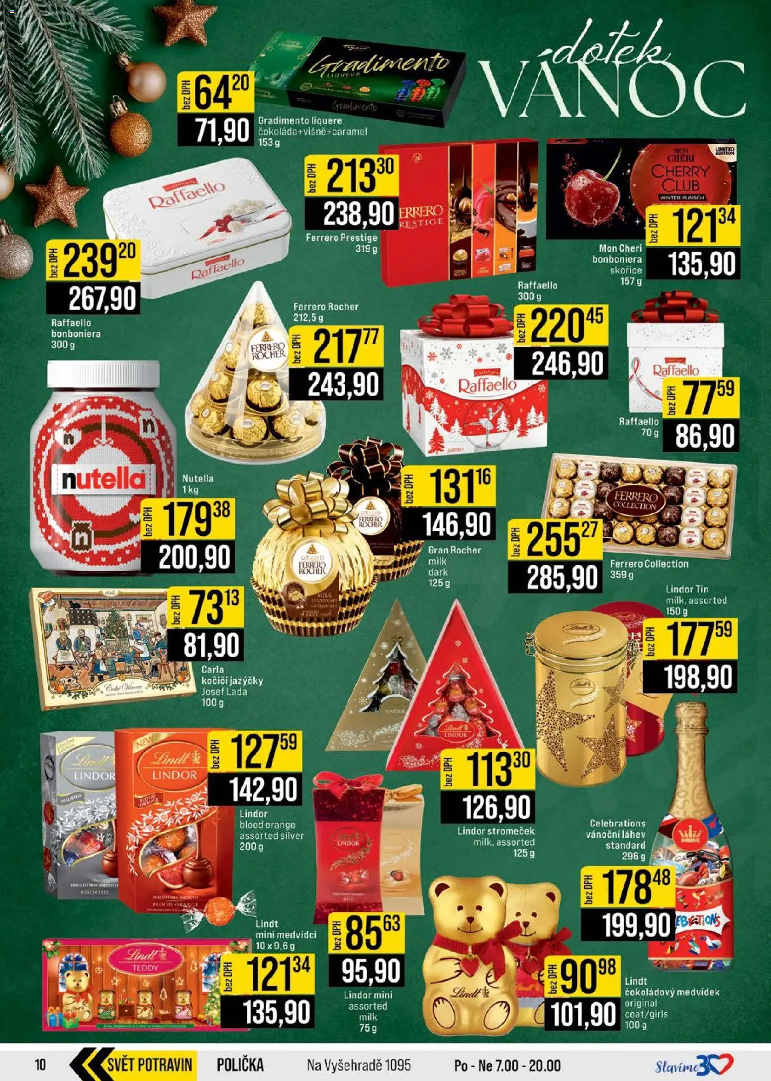 Jip leták - Cash & Carry od 19.11.2025 | Strana: 10 | Produkty: Polička, Lindt, Bonboniéra, Nutella