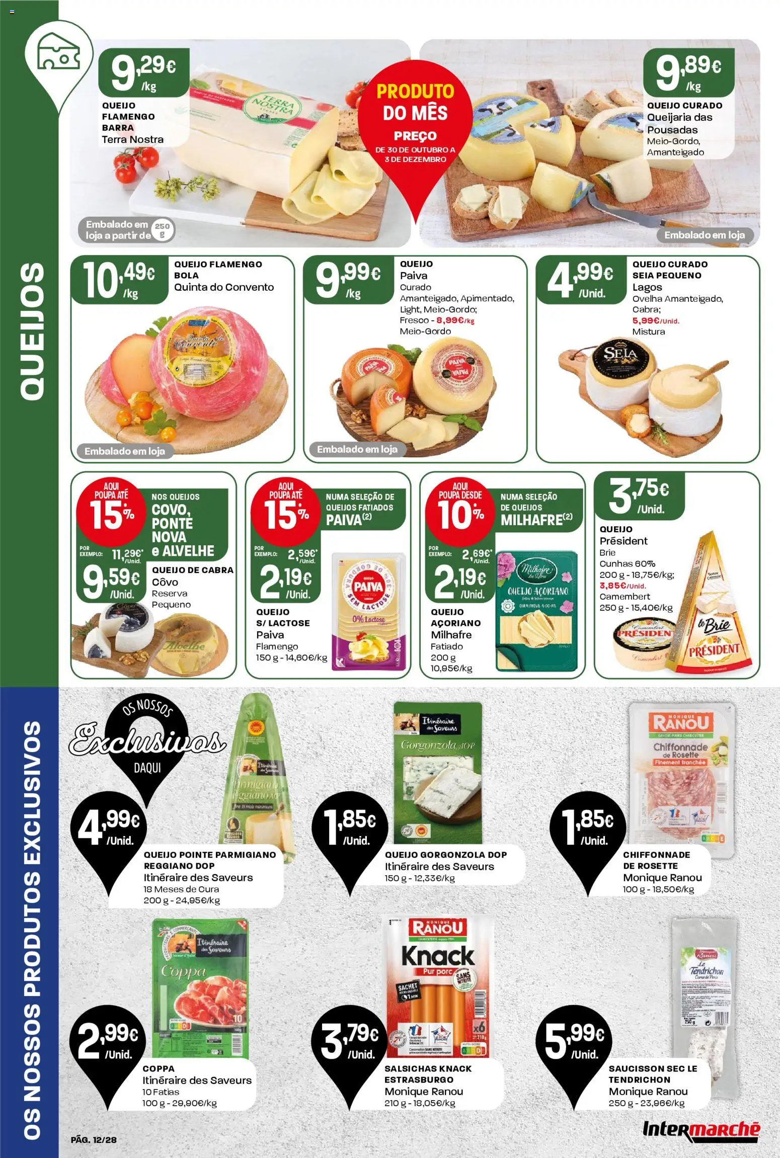 Intermarché Folheto Contact │ válido de 06.11.2025 | Página: 12 | Produtos: Top, Queijo
