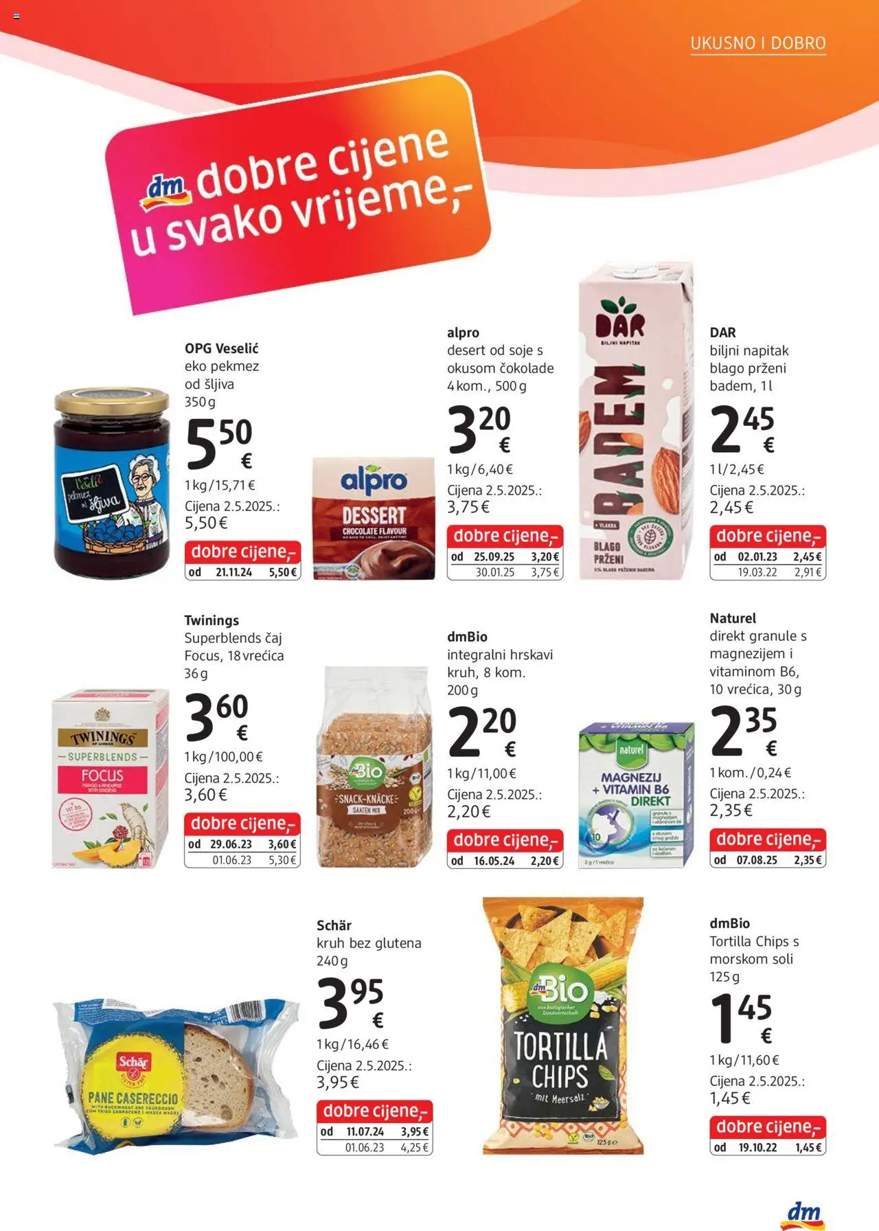 DM katalog | vrijedi od 01.10.2025 | Stranica: 9 | Proizvodi: Pekmez, Kruh, Čaj, Šljiva