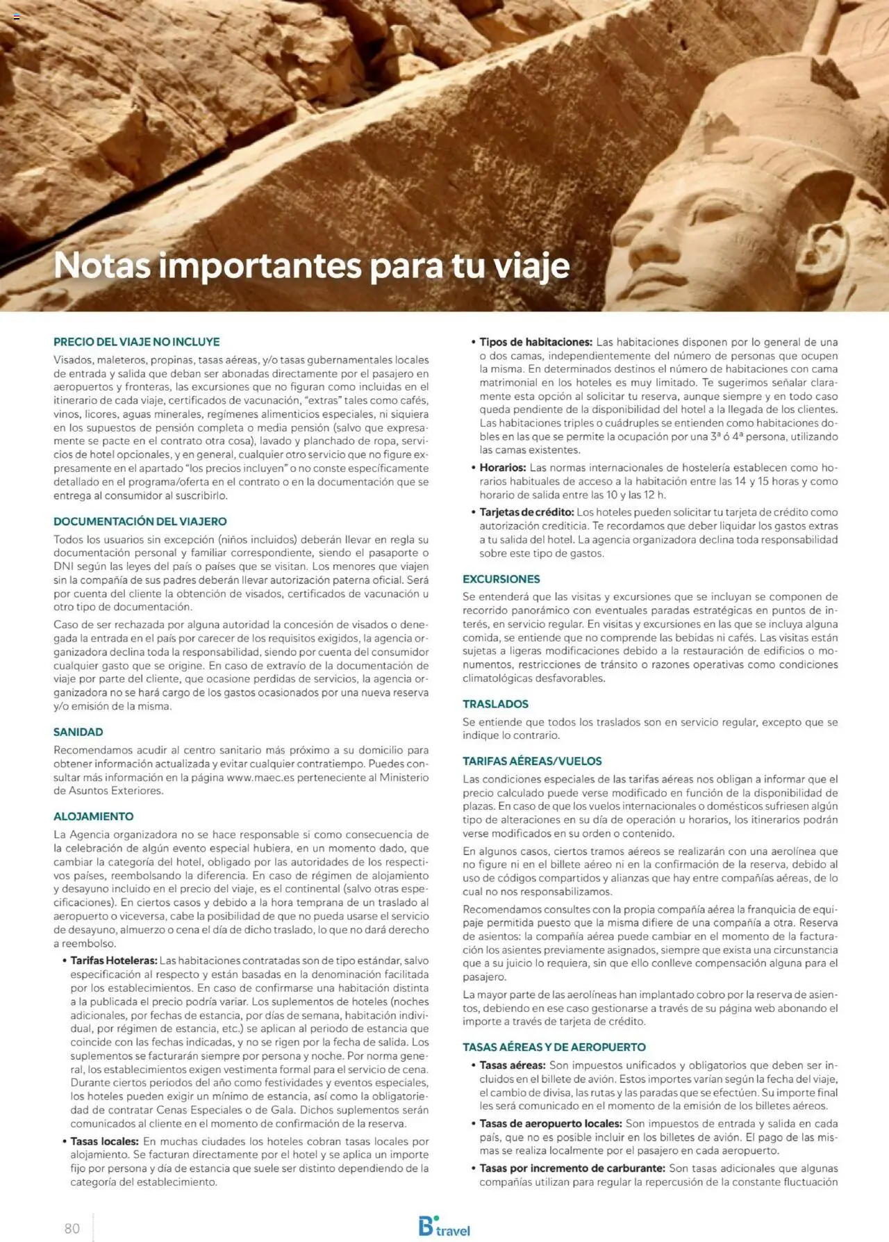 B the travel brand Egipto │ válido desde el 01.07.2025 | Página: 80