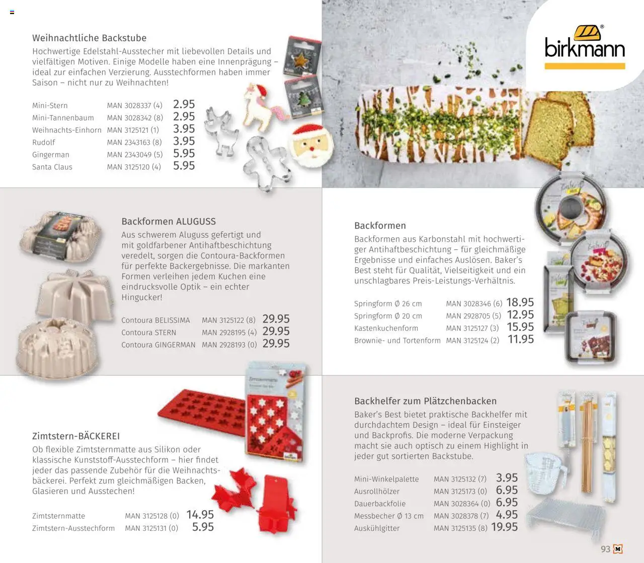 Müller Haushaltskatalog – gültig ab 03.10.2025 | Seite: 93 | Produkte: Cutter, Kuchen