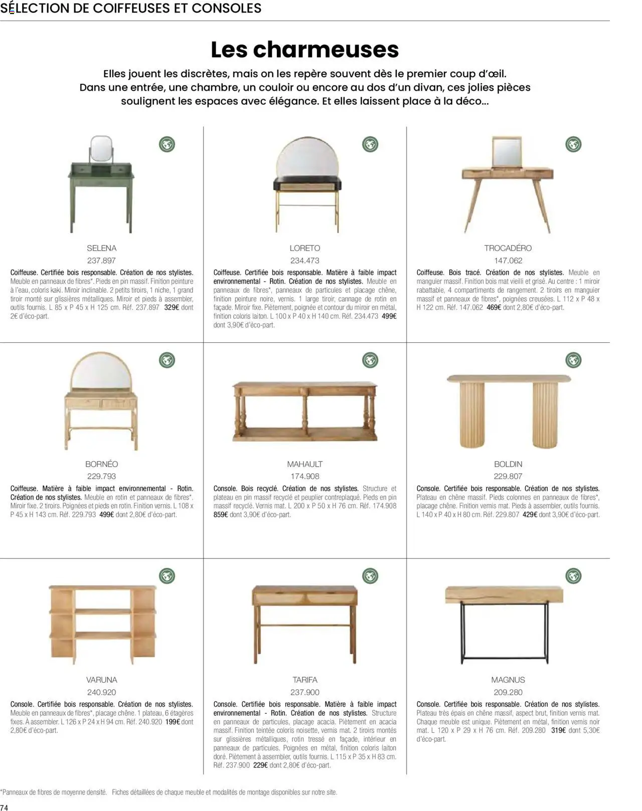 {H1} | Page: 76 | Produits: Plateau, Poignées, Tiroirs, Miroir