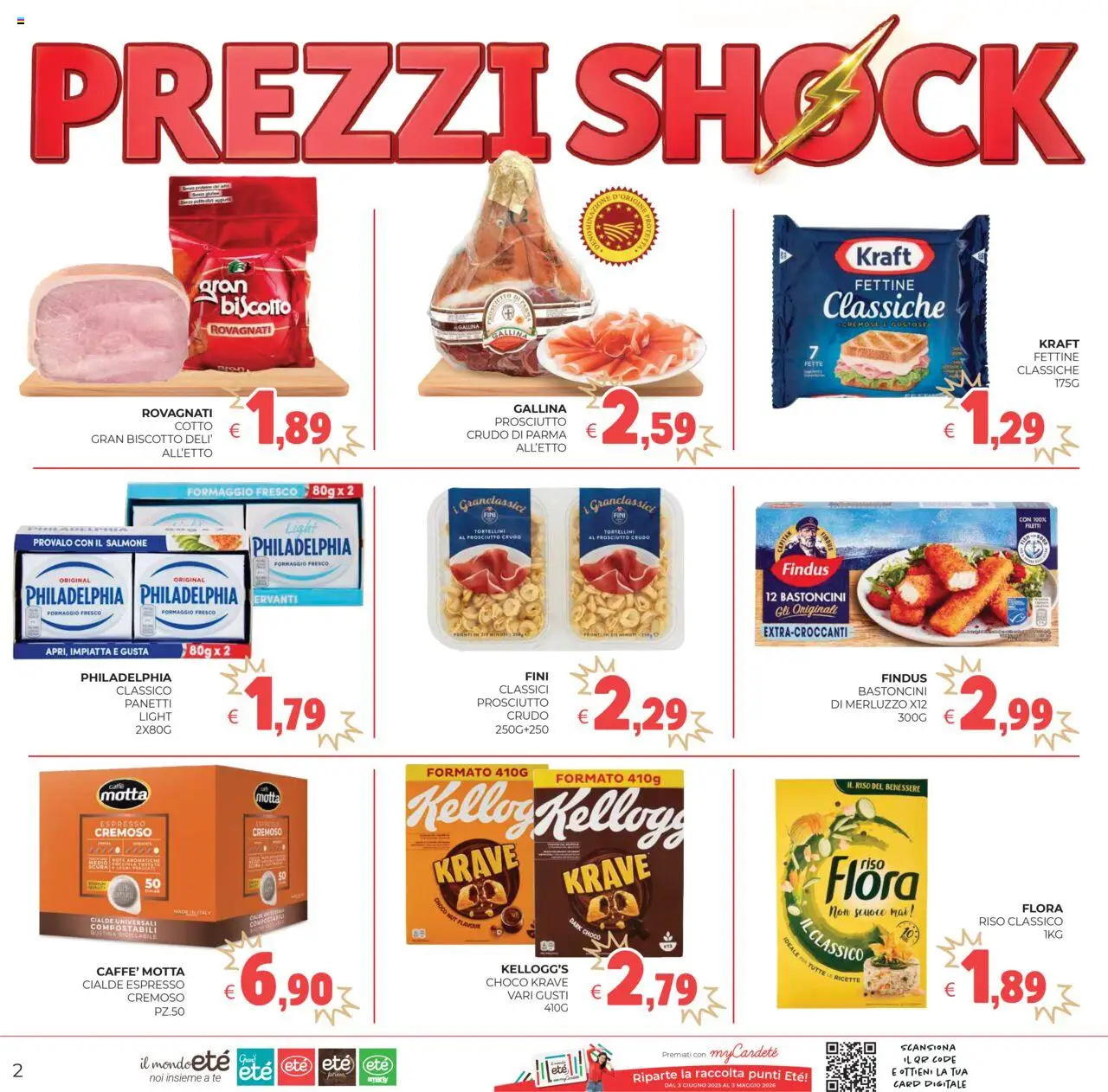 Volantino Eté del 09.09.2025 | Pagina: 2 | Prodotti: Prosciutto Crudo, Riso, Merluzzo, Prosciutto