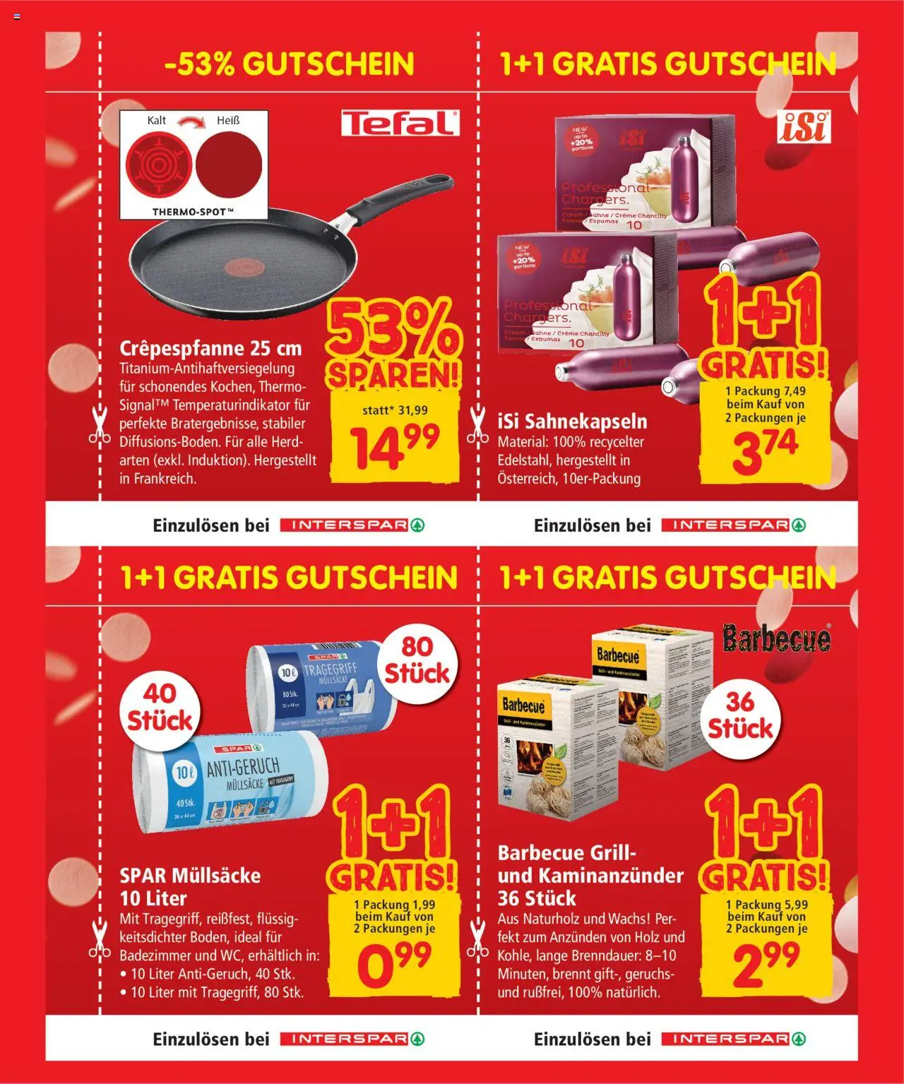 Interspar - Gutscheinheft 55 Jahre  gültig ab 31.07.2025 | Seite: 11 | Produkte: Sahne, Herd, Grill, Creme