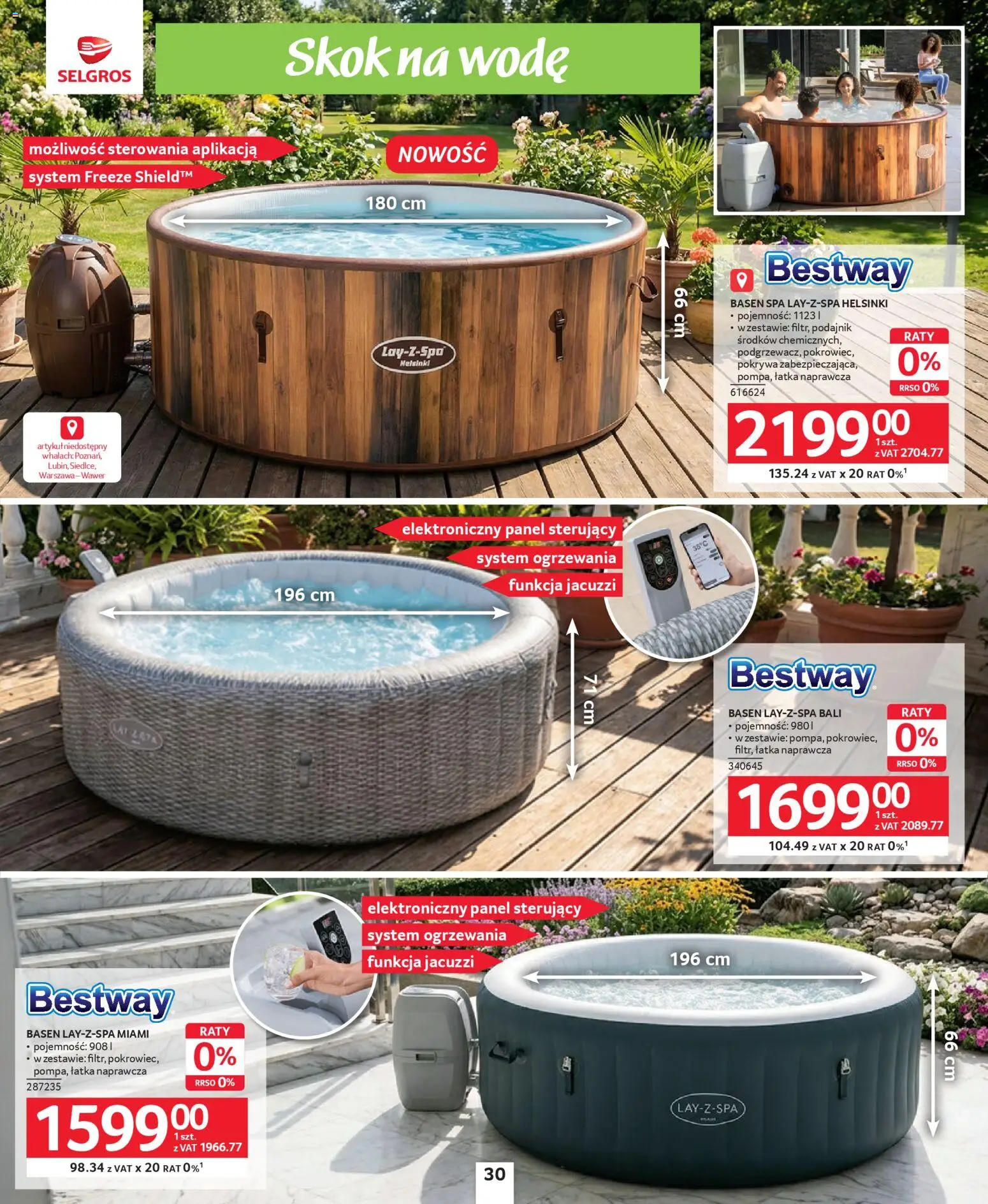 Selgros cash&carry gazetka - Majówka czas start od 23.04.2026 | Strona: 30 | Produkty: Basen