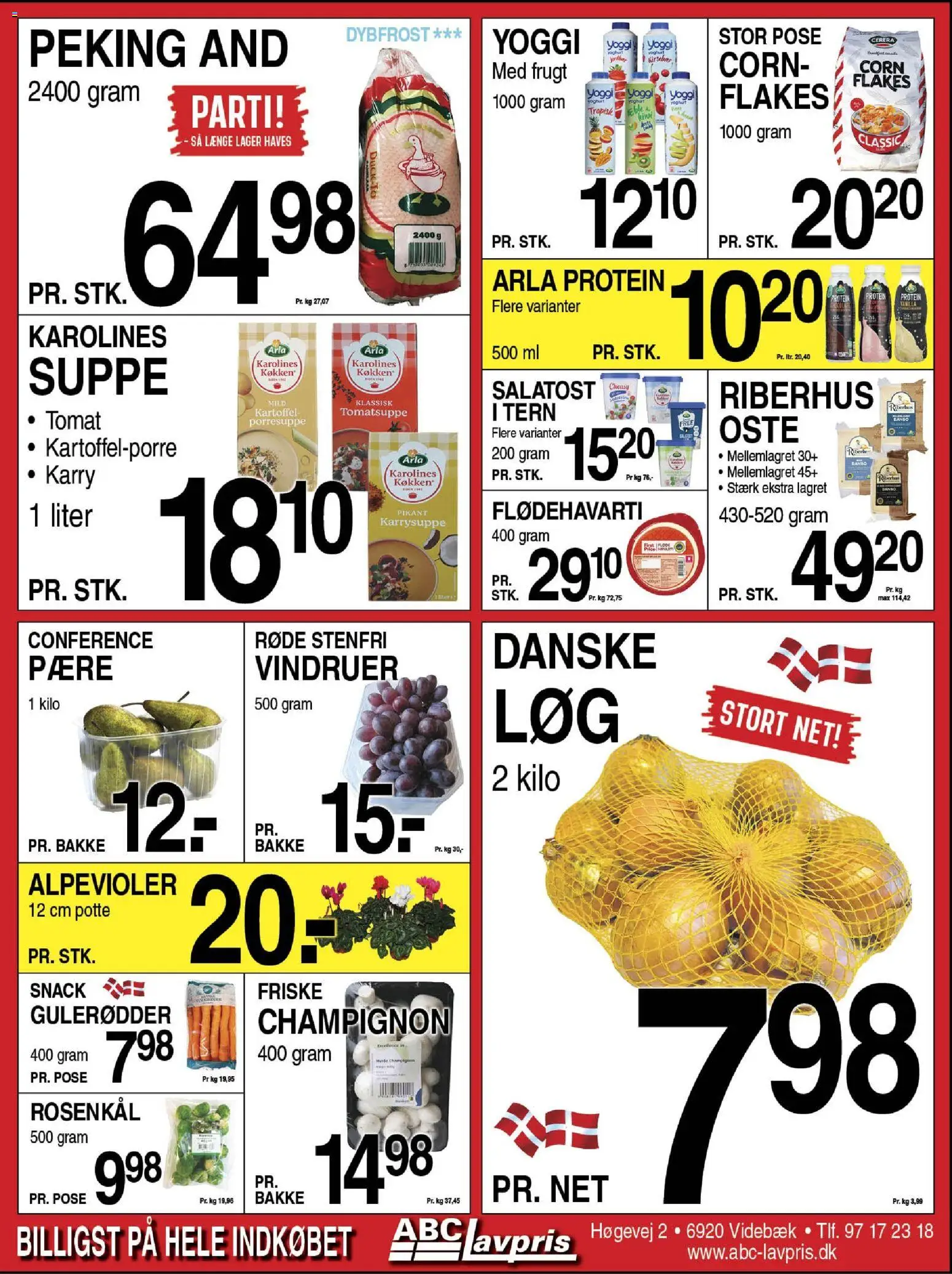 Abc Lavpris tilbudsavis – gyldig fra 22.10.2025 | Side: 3 | Produkter: Champignon, Karry, Rosenkål, Suppe