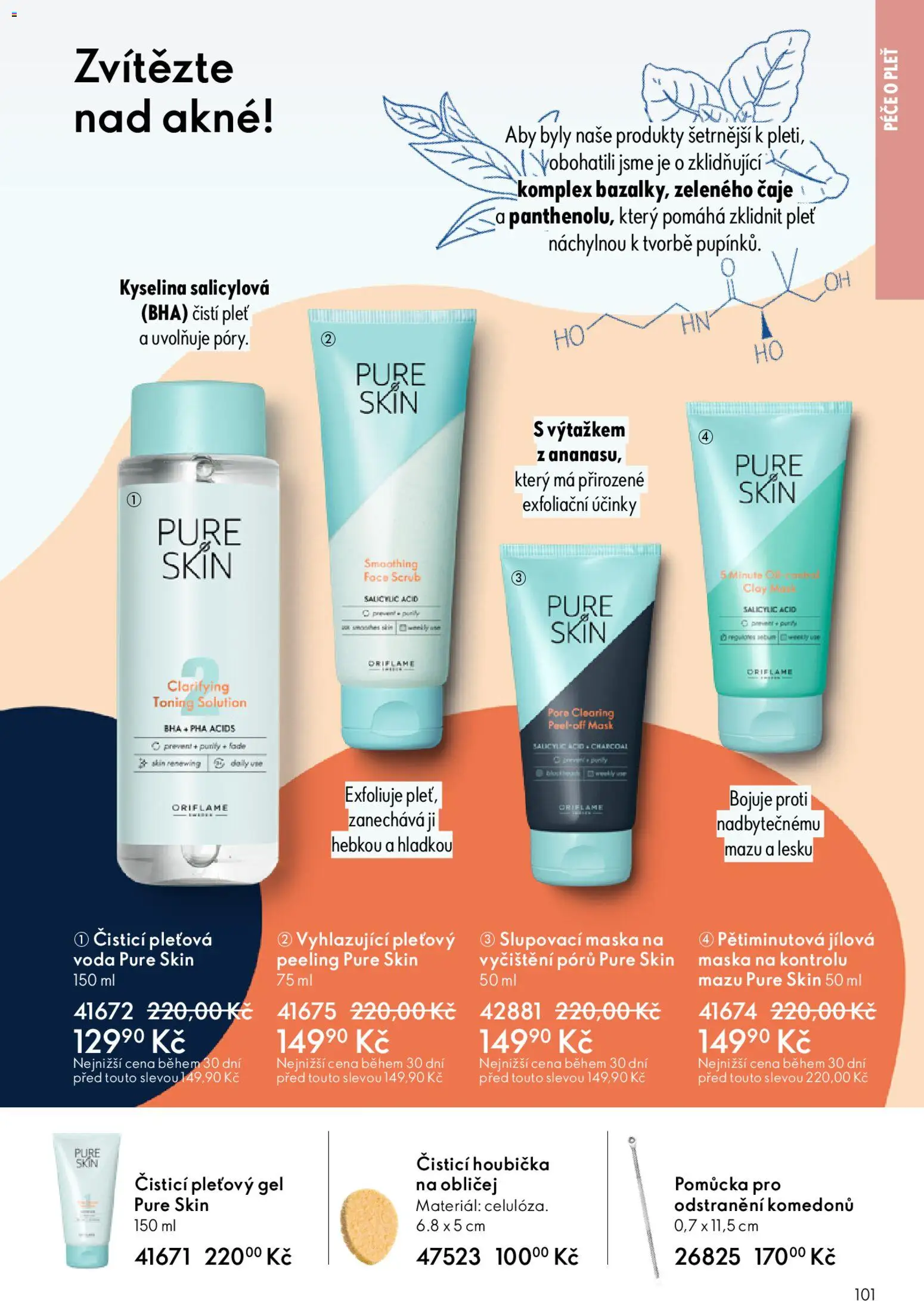 Oriflame katalog č. 04/2026 od 04.03.2026 | Strana: 101 | Produkty: Houbička, Čaje, Maska, Peeling