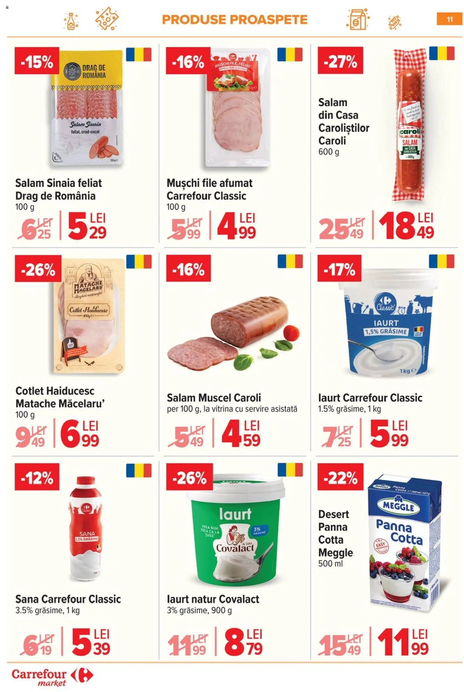 Noul catalog Carrefour – valabil de la 09.03.2026 | Pagină: 14 | Produse: Lait de coco, Vitrină, Iaurt, Salam