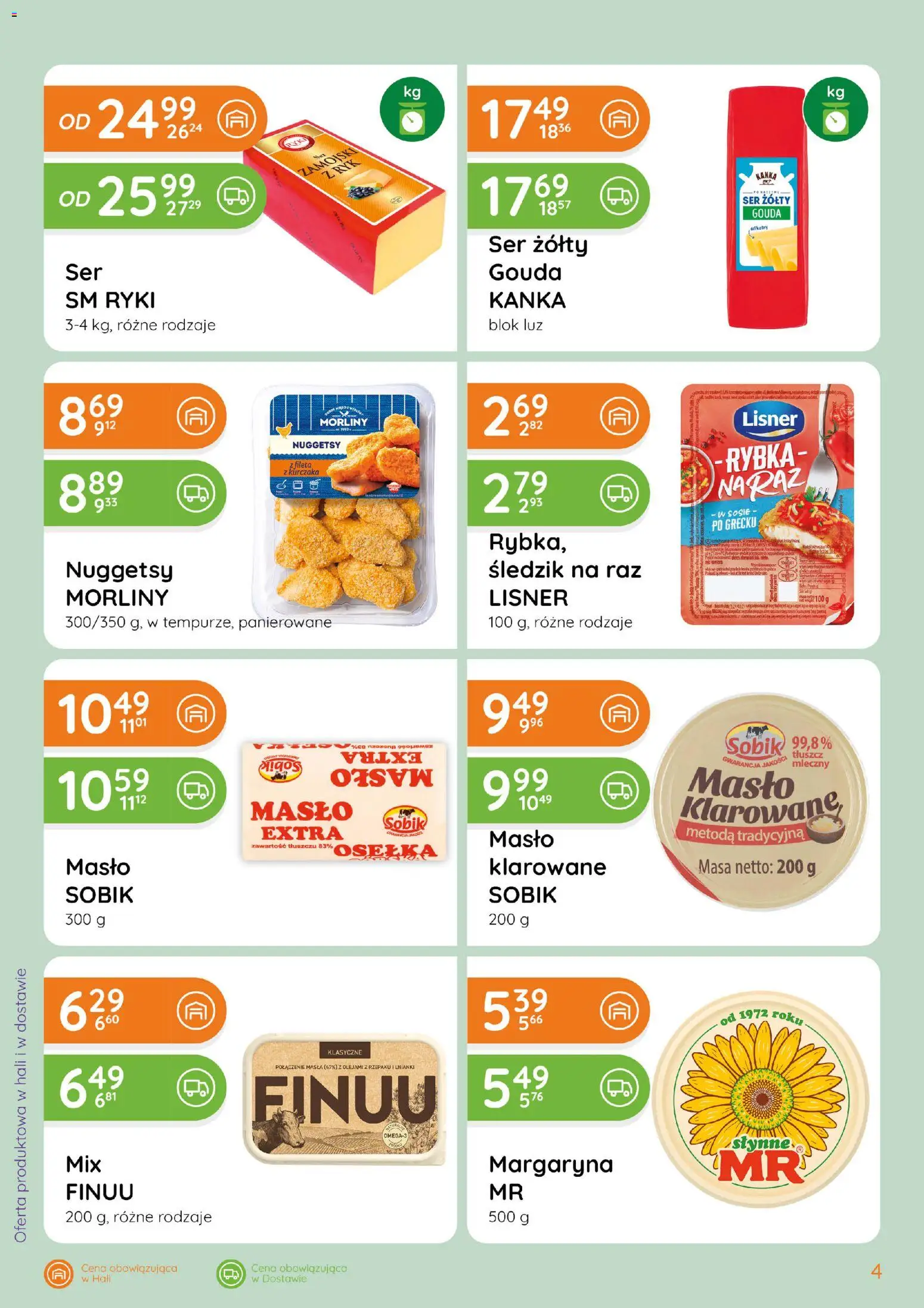 Eurocash gazetka - Ofensywa Spożywcza od 02.04.2026 | Strona: 4 | Produkty: Ser żółty, Osełka, Margaryna, Ser
