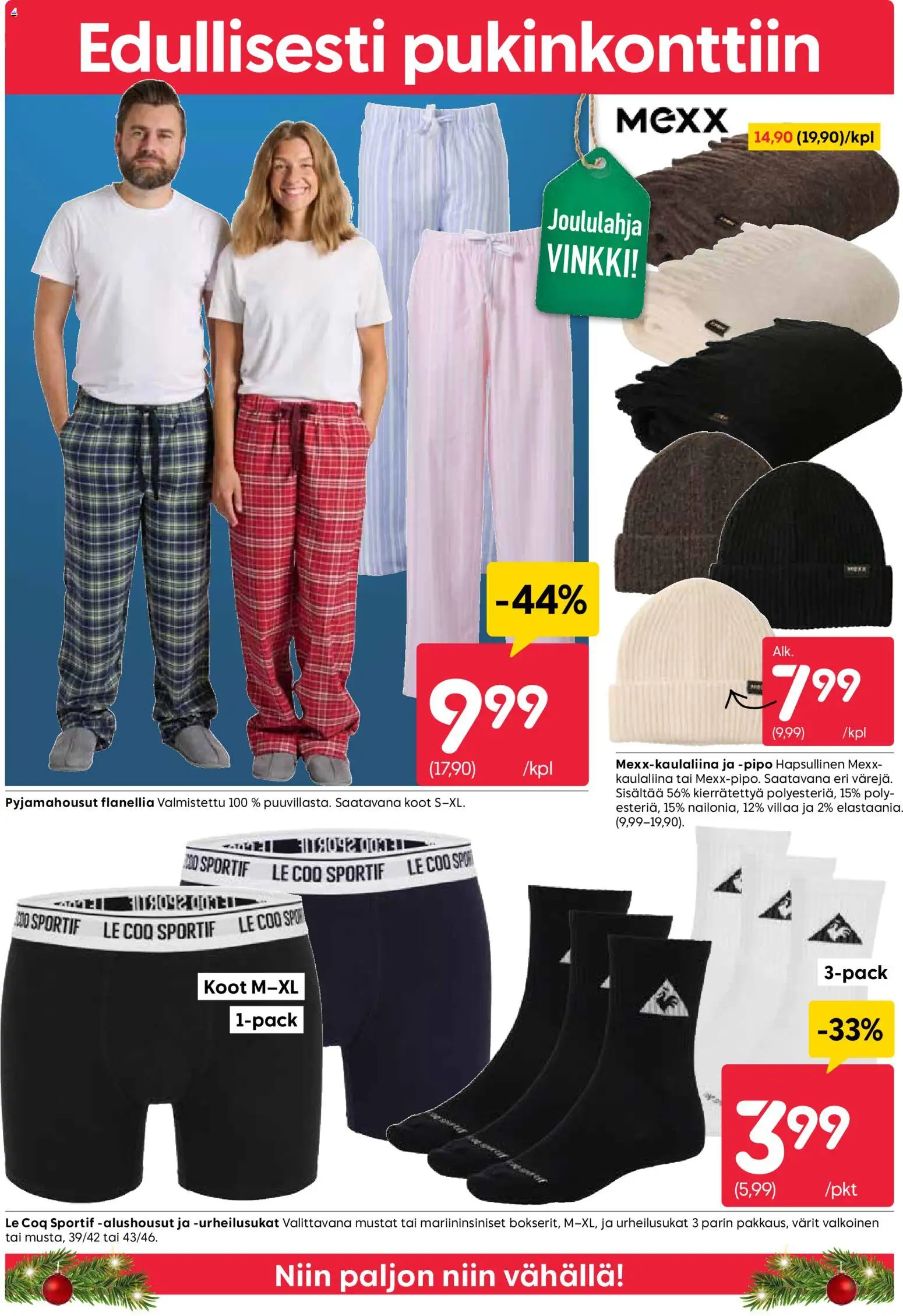 Rusta tarjoukset – voimassa 15.12.2025 alkaen | Sivu: 4 | Tuotteet: Alushousut, Pipo