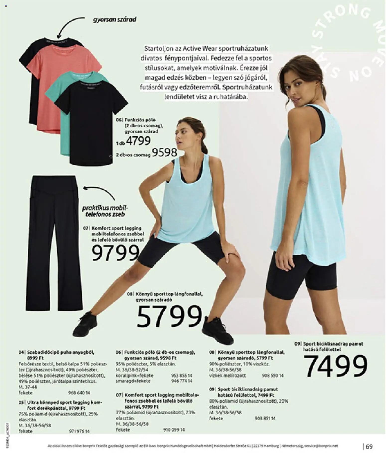 Bonprix akciós ujság - amely érvényes a következő dátumtól: 30.03.2026 | Oldal: 71 | Termékek: Biciklisnadrág, Legging