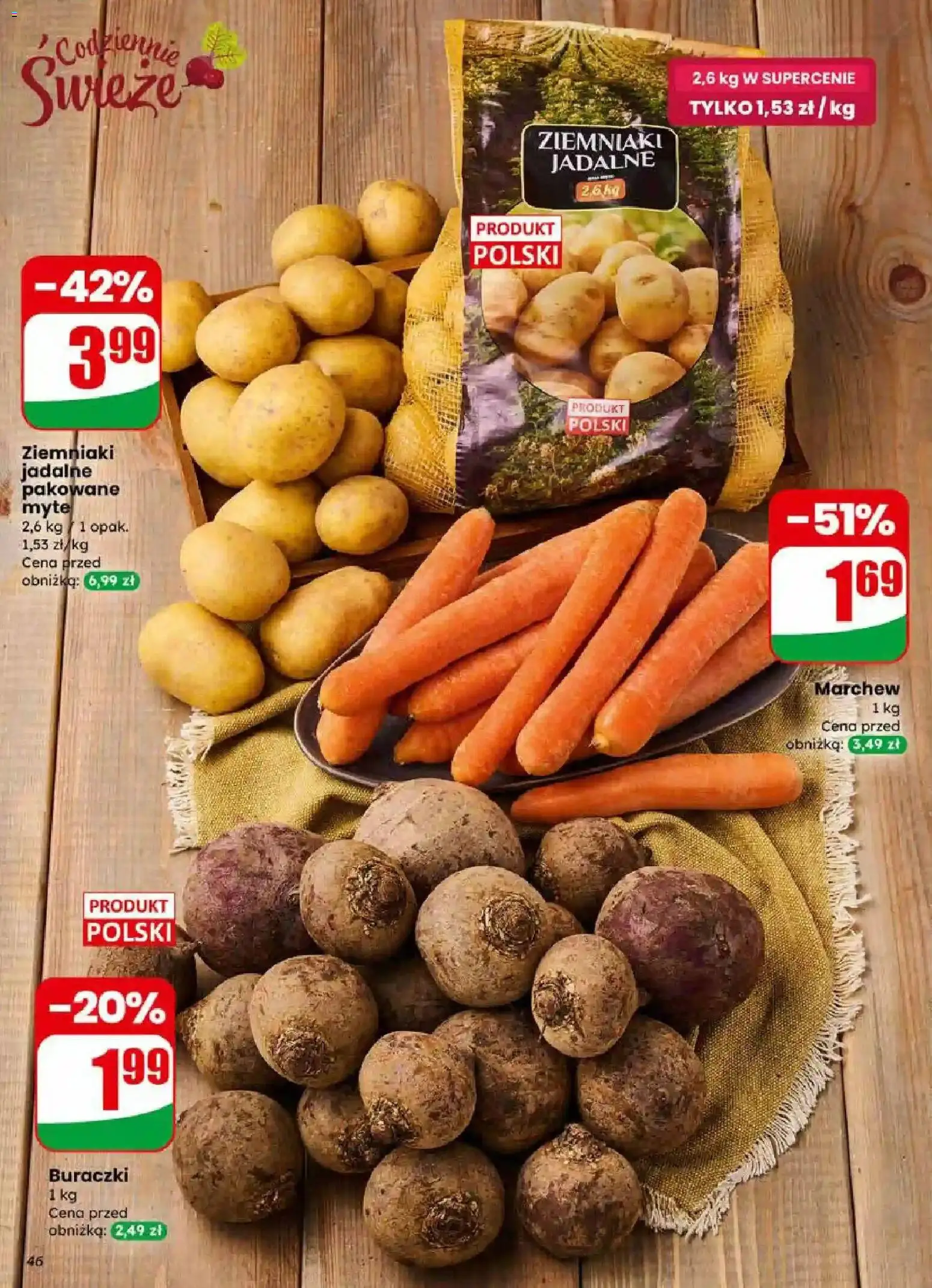 Dino Gazetka od 17.12.2025 | Strona: 46 | Produkty: Ziemniaki