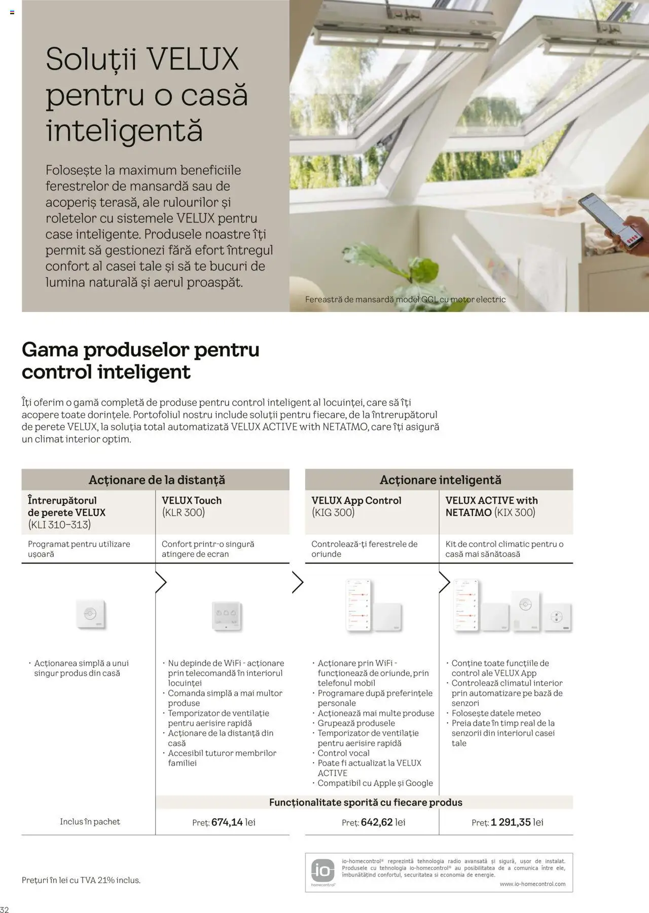 Catalog Velux – valabil de la 25.02.2025 | Pagină: 32 | Produse: Tavuk suyu, Radio, Fereastră, Apple