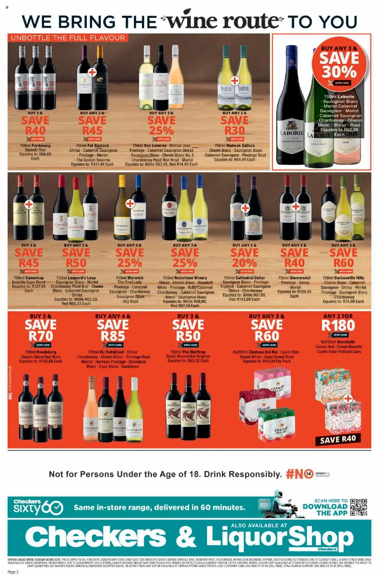 Checkers Eastern Cape -  Wine Promotion │ valid from 20.08.2025 | Page: 2 | Products: Wine