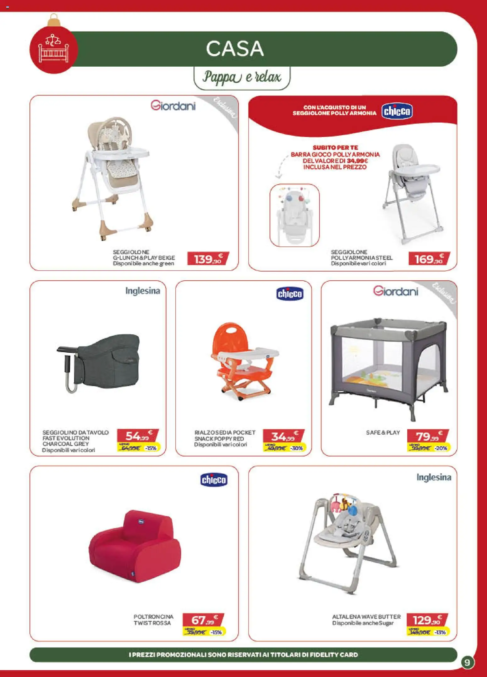 Volantino Bimbo store del 04.12.2025 | Pagina: 9 | Prodotti: Tè, Seggiolino, Gioco, Tavolo