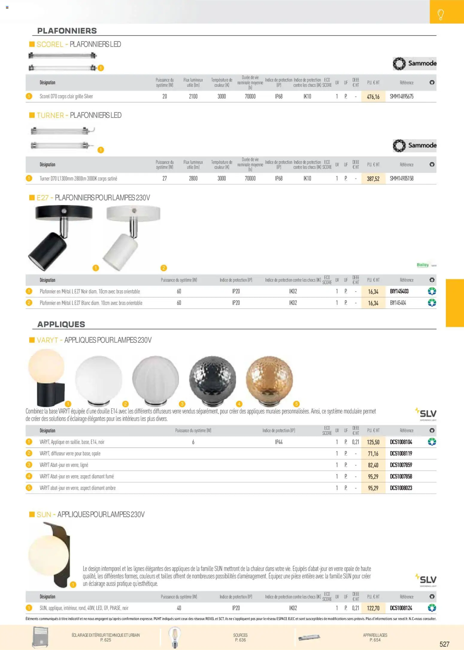{H1} | Page: 19 | Produits: Base, Plafonnier, Diffuseur