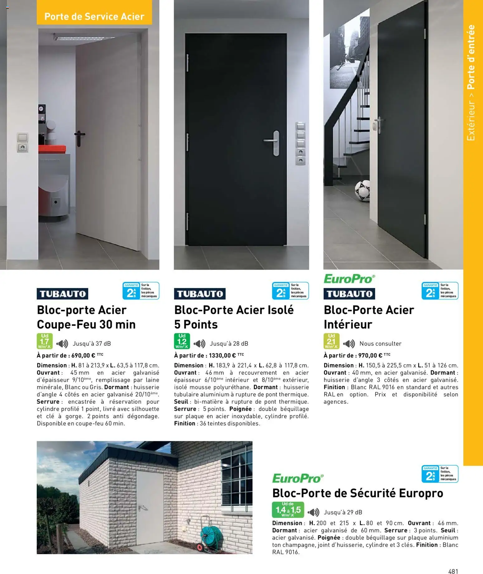 {H1} | Page: 481 | Produits: Clé, Mousse, Porte, Livre