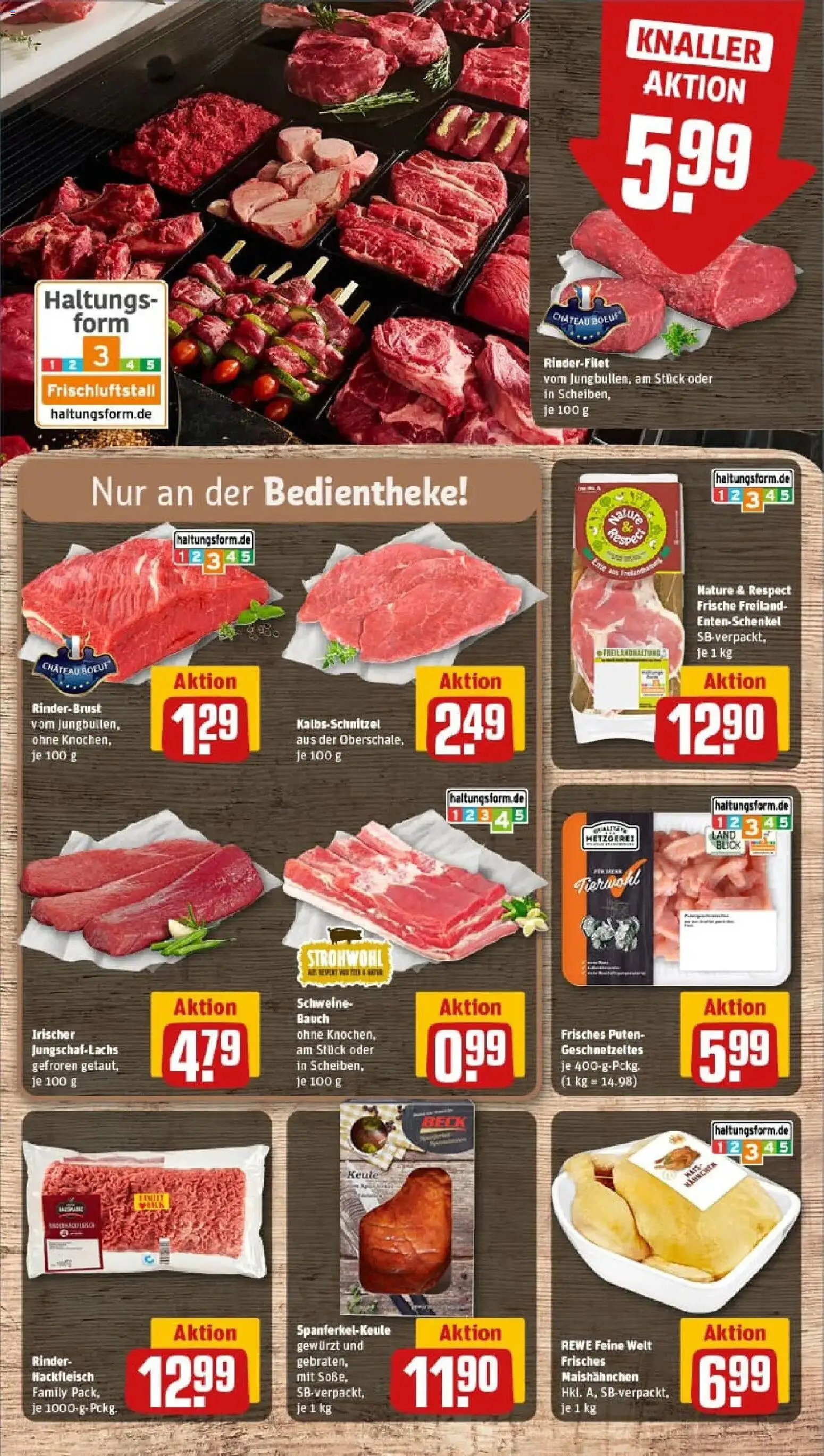 Rewe prospekt Dormagen	 – gültig ab 10.11.2025 | Seite: 8 | Produkte: Rinderfilet, Hackfleisch