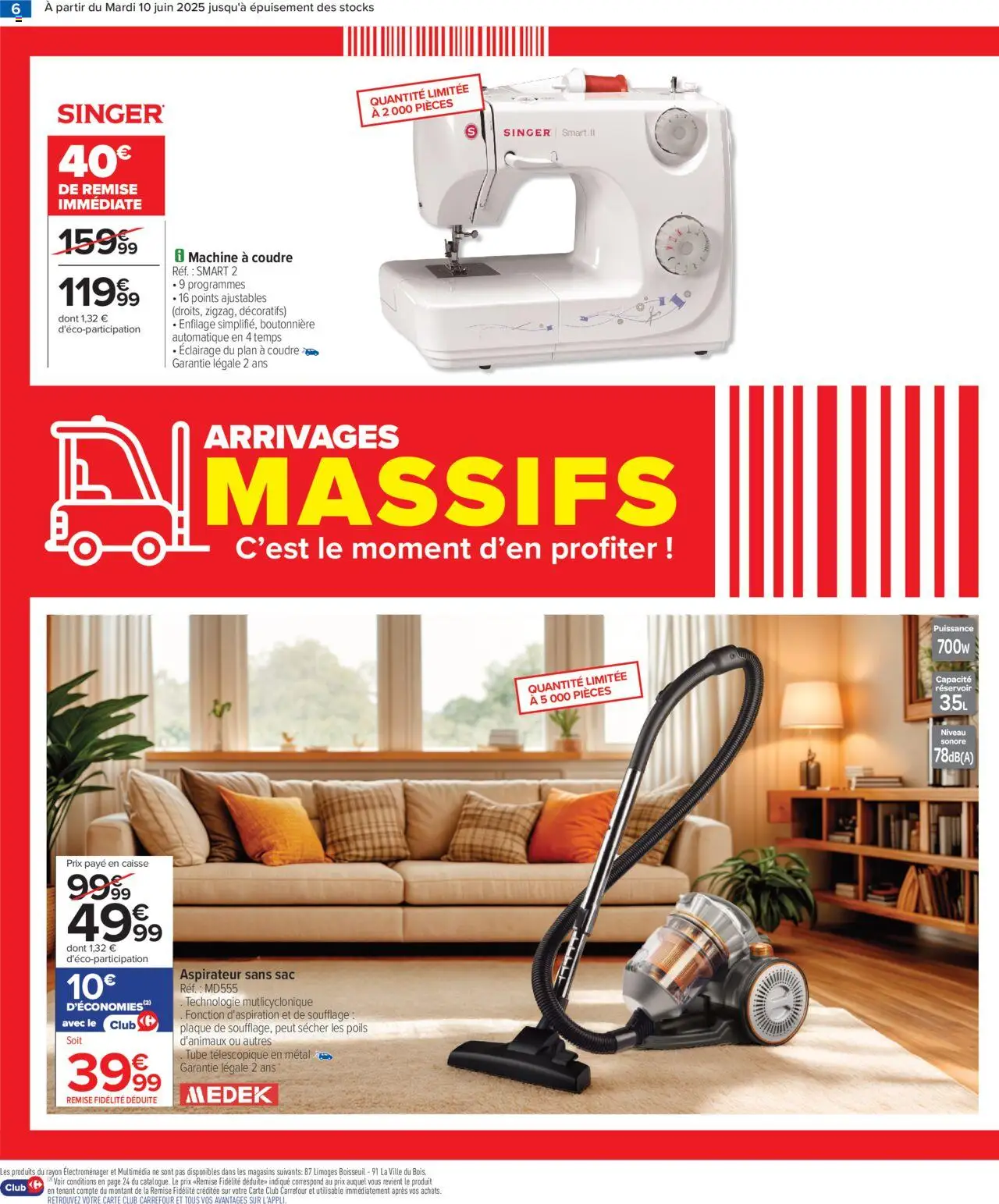  | Page: 8 | Produits: Sac, Aspirateur sans sac, Aspirateur, Machine à coudre