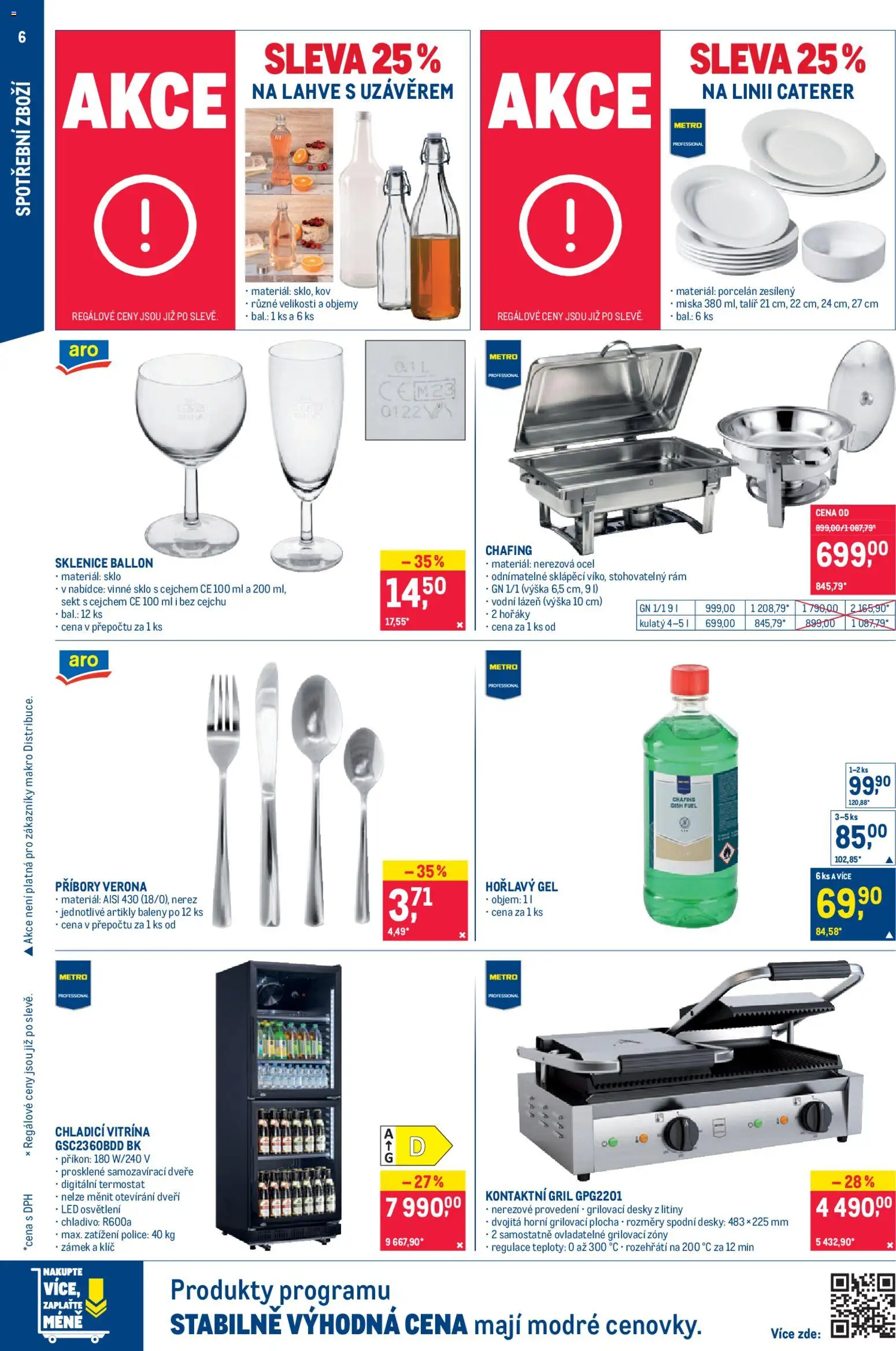 Makro leták - Spotřební zboží od 17.12.2025 | Strana: 6 | Produkty: Vitrína, Sekt, Talíř, LED