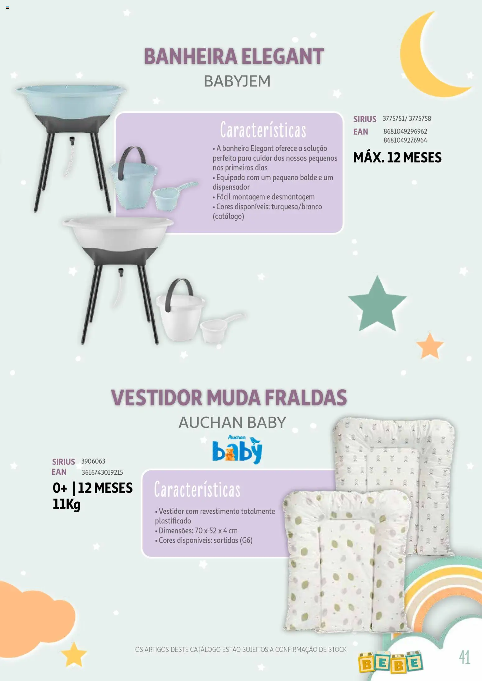 Auchan - Catálogo Puericultura │ válido de 13.01.2026 | Página: 41 | Produtos: Balde, Fraldas