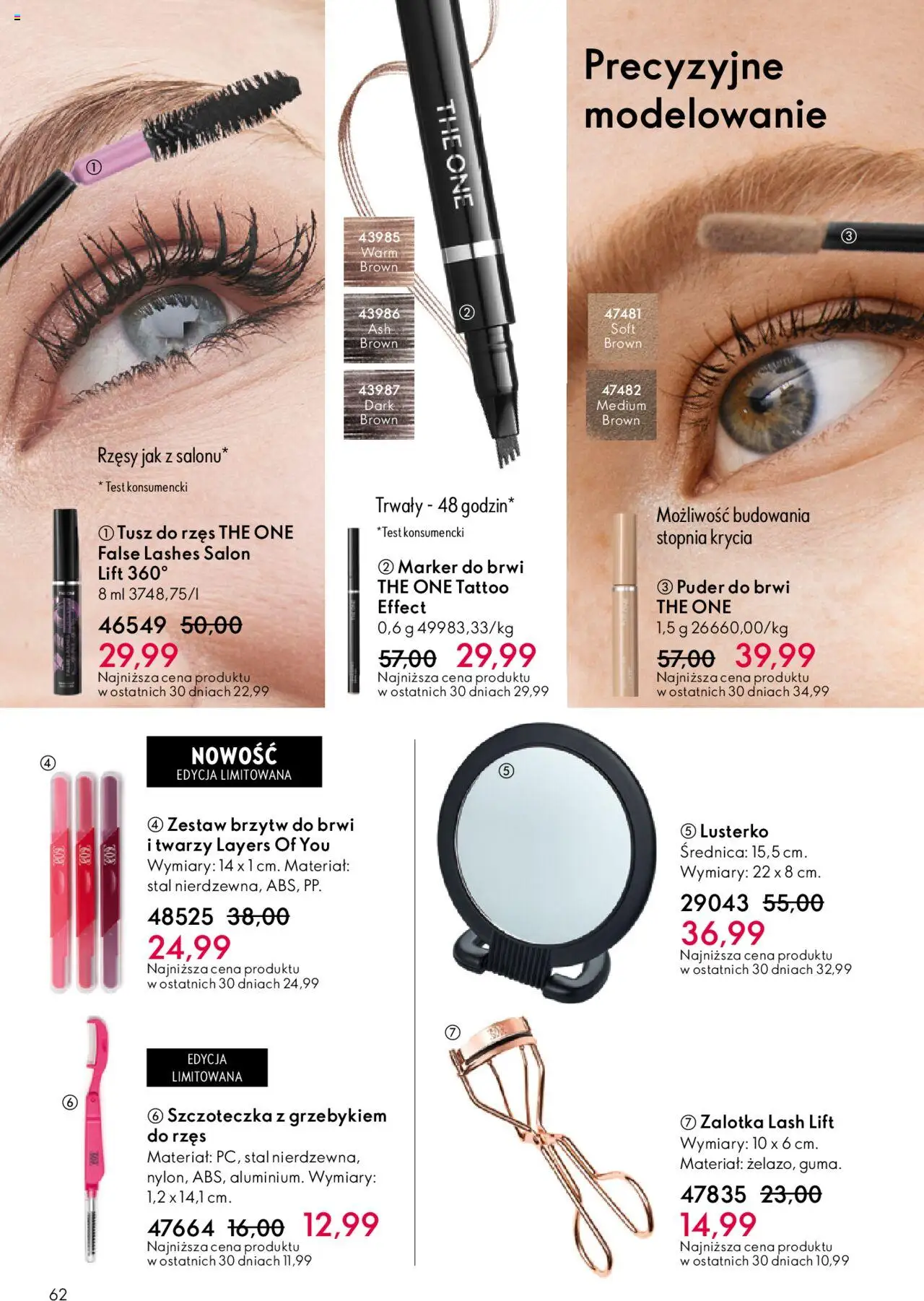 Oriflame Katalog 13 2025 od 07.09.2025 | Strona: 62 | Produkty: Puder, Tusz do rzęs