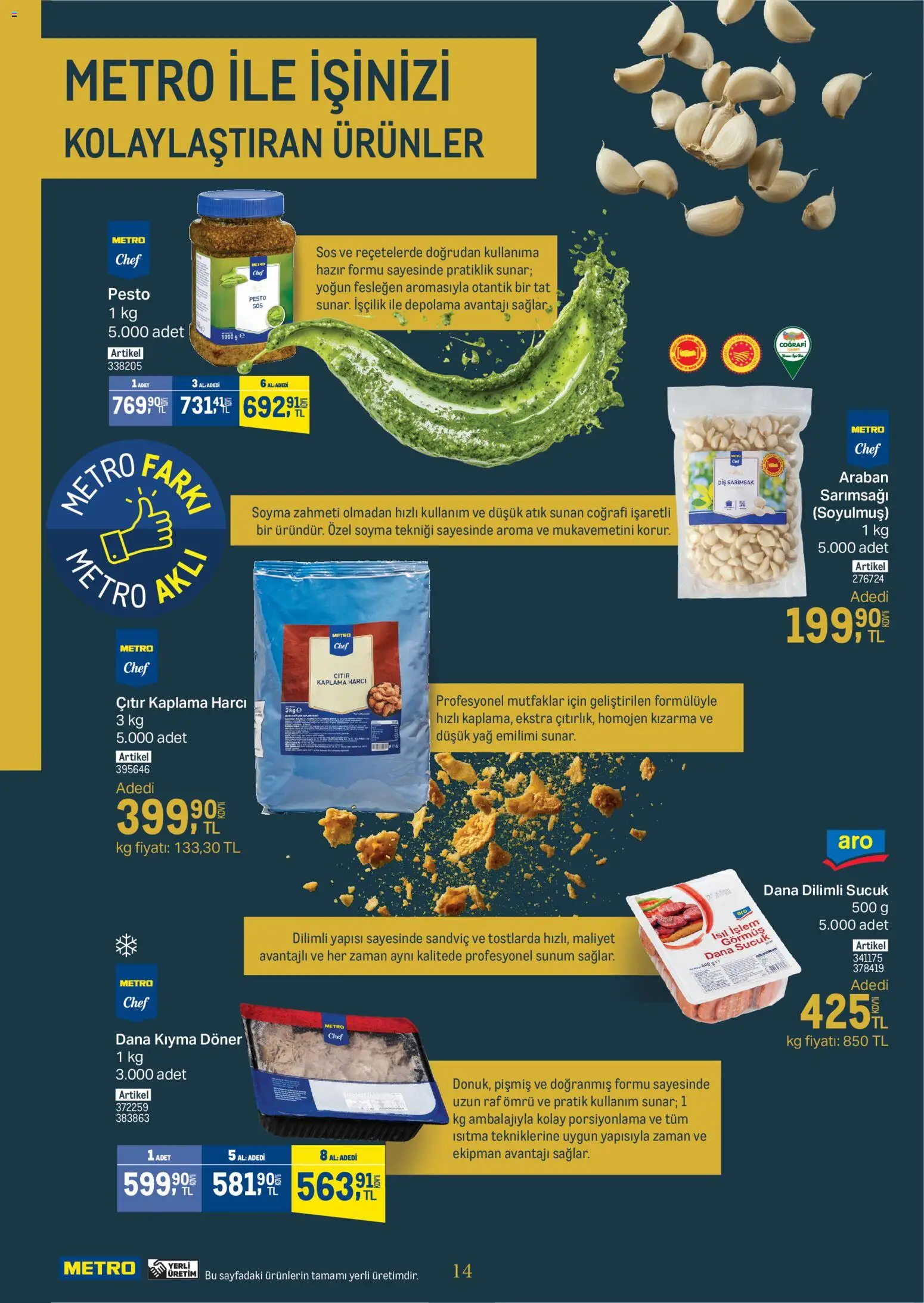 Metro - Kurum ve İşletme Mutfakları - 21.01.2026 tarihinden itibaren geçerlidir | Sayfa: 14