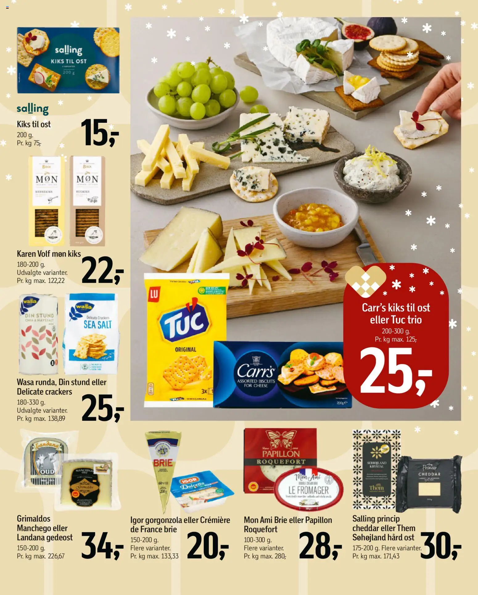 Føtex tilbudsavis – gyldig fra 12.12.2025 | Side: 38 | Produkter: Ost, Cheddar, Gorgonzola, Salt