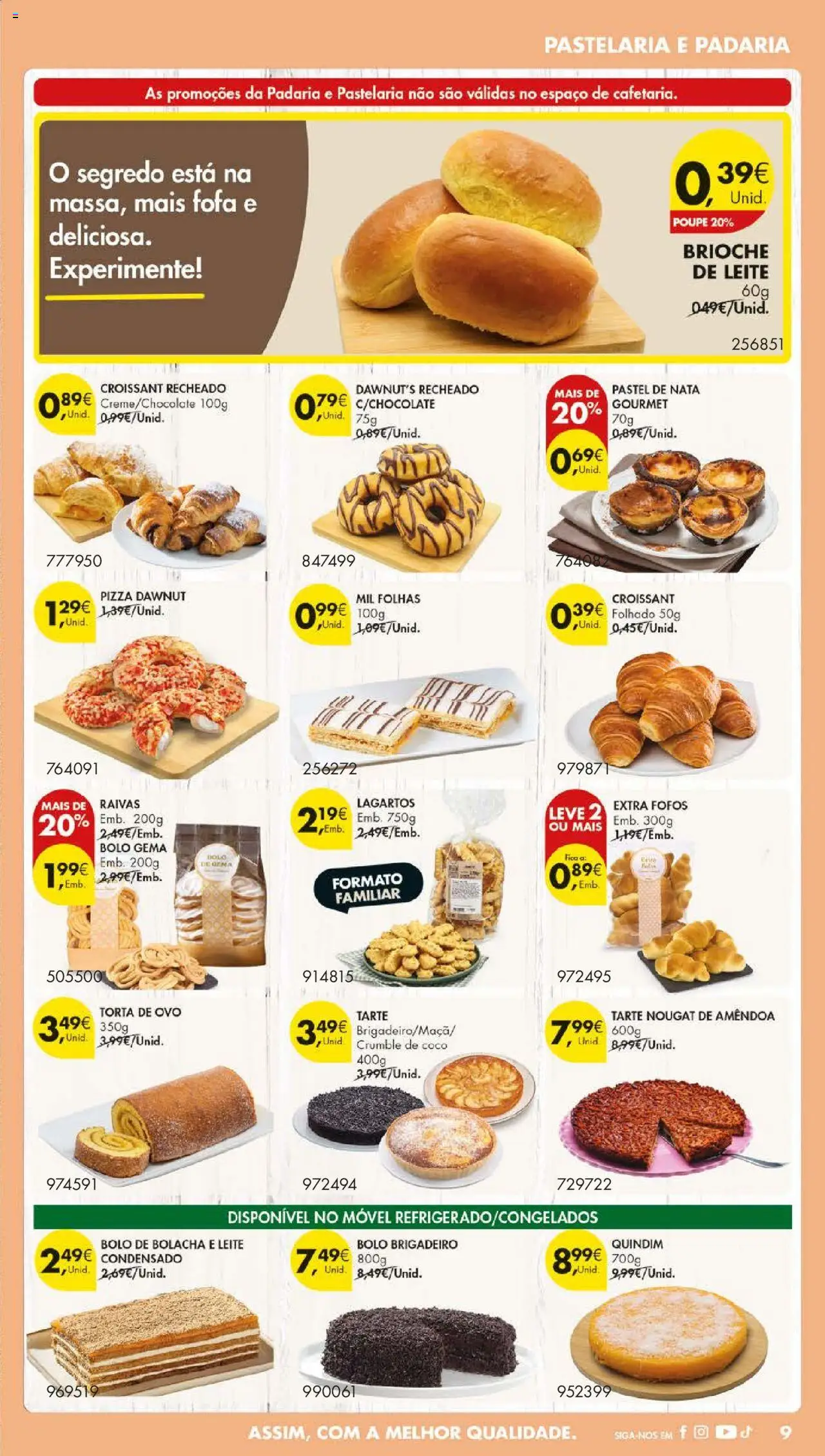 Pingo Doce folheto │ válido de 30.09.2025 | Página: 11 | Produtos: Bolo, Leite, Pizza, Nata