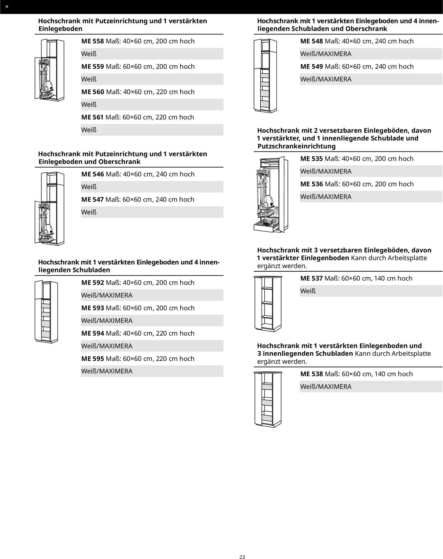 Ikea Küchensystem – gültig ab 02.01.2026 | Seite: 23 | Produkte: Hochschrank