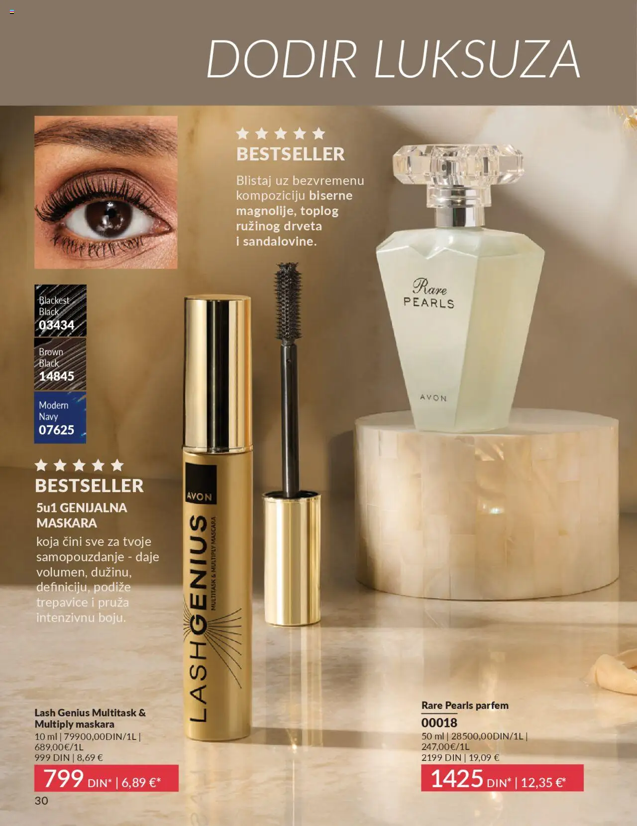 AVON katalog - važi od 01.10.2025 | Strana: 30 | Proizvode: Parfem, Maskara