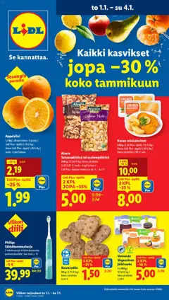 Lidl-mainoslehti voimassa 01.01.2026 alkaen