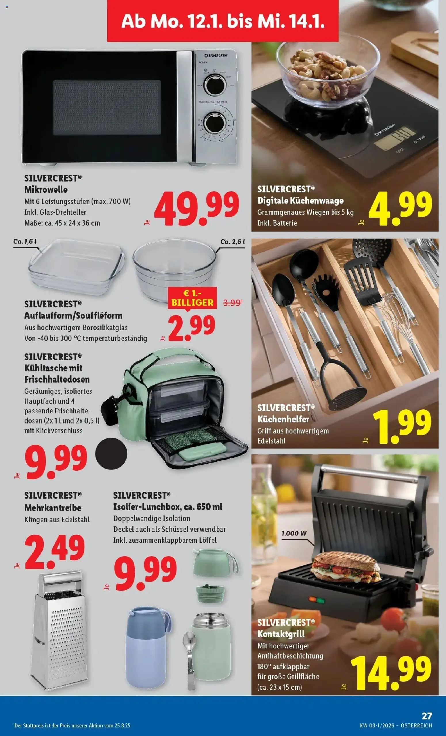 Lidl Flugblatt - Wien, Langenzersdorf, Zwettl gültig ab 08.01.2026 | Seite: 33 | Produkte: Mikrowelle, Batterie