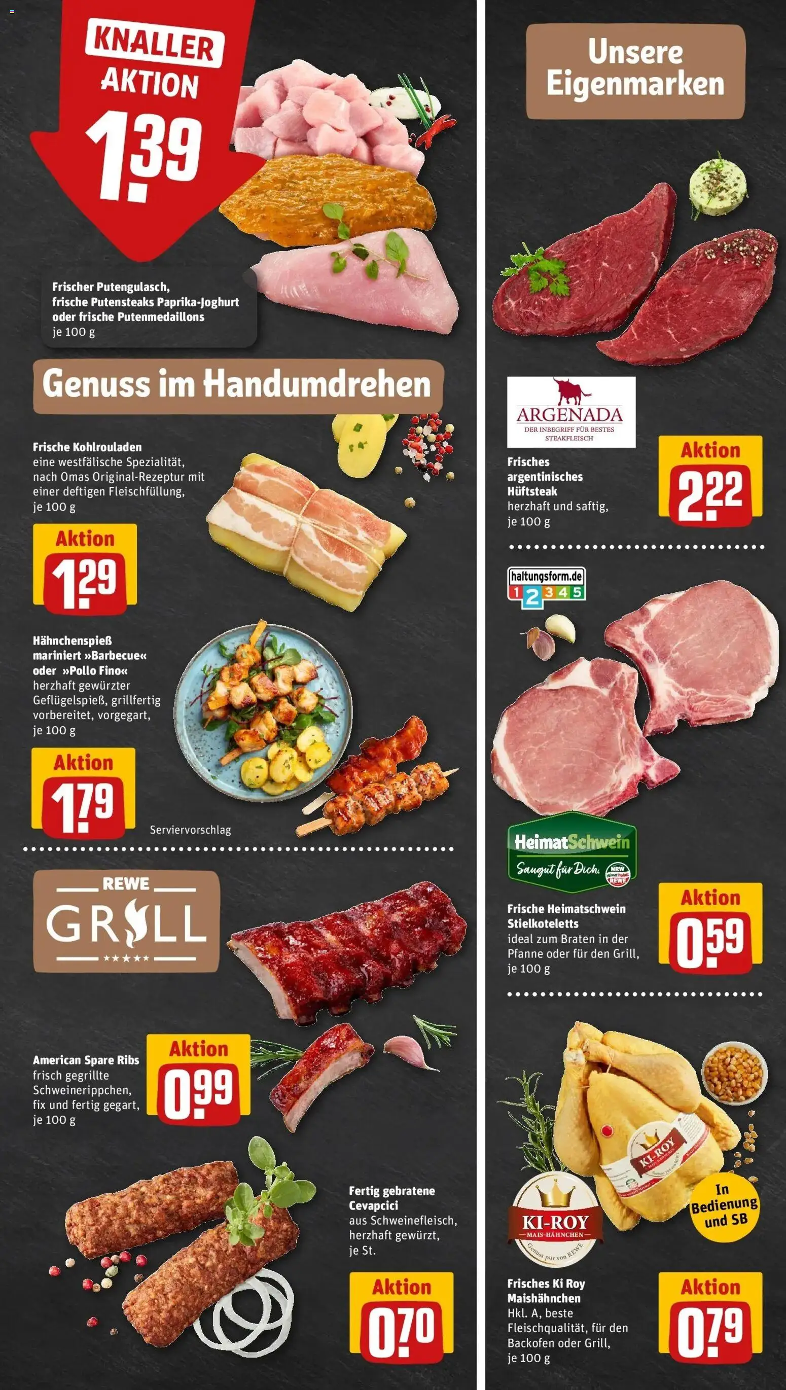 Rewe Prospekt Kranenburg	 – gültig ab 09.03.2026 | Seite: 7 | Produkte: Grill, Spare ribs, Backofen, Steak