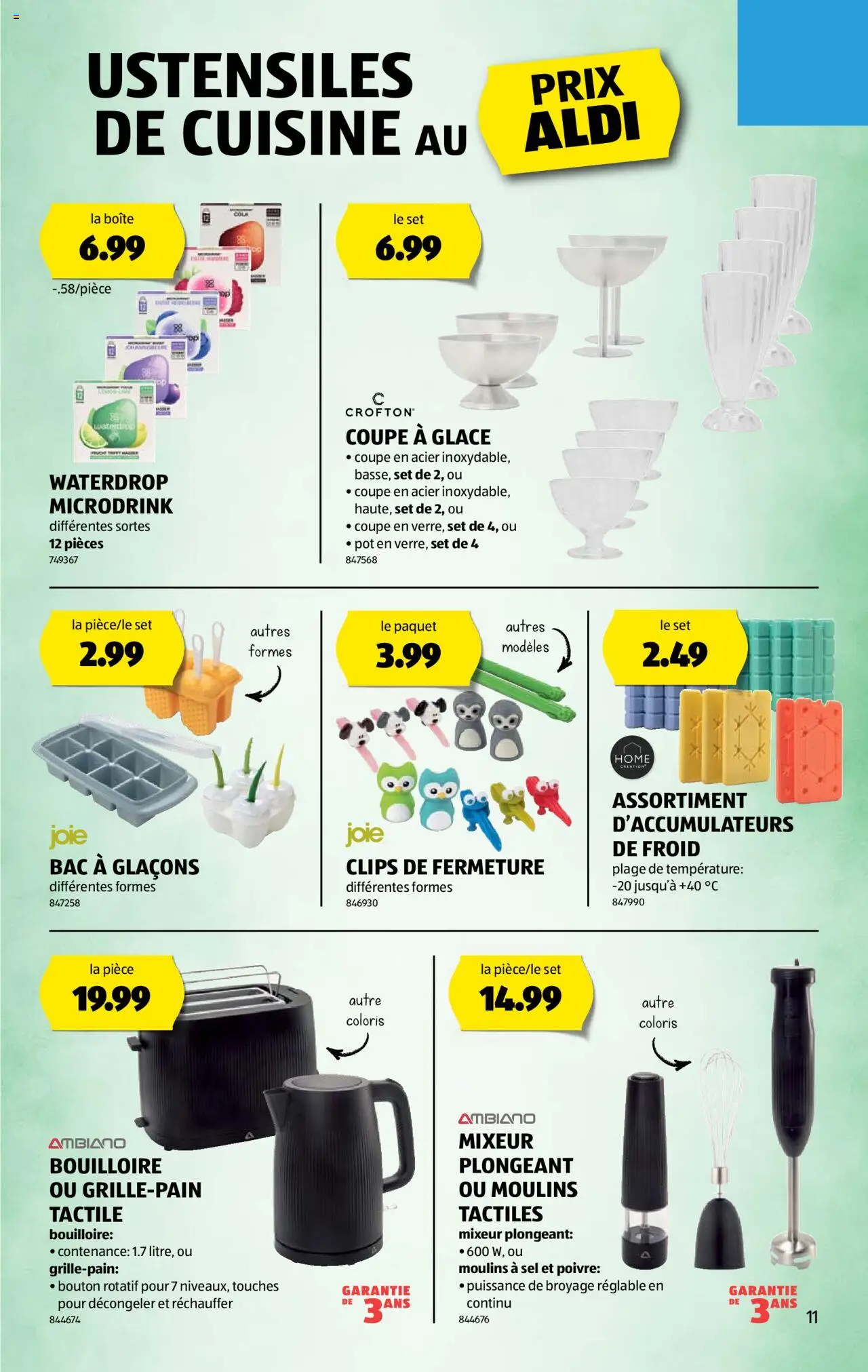 Aldi Prospectus ab 31.07.2025 | Seite: 11 | Produkte: Glace