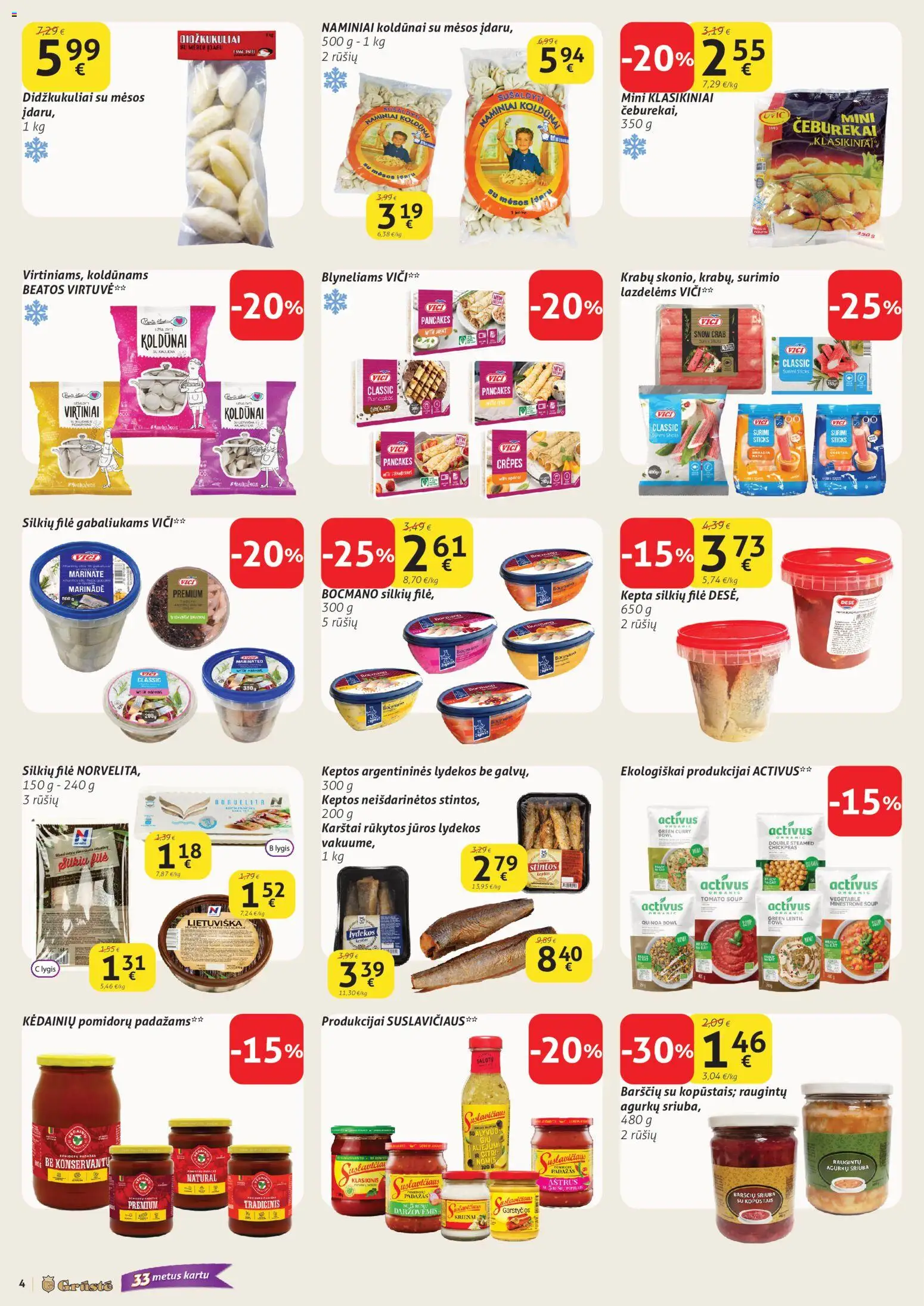 GRUSTE akcijos nuo 21.01.2026 | Puslapis: 4 | Prekių: Padažas